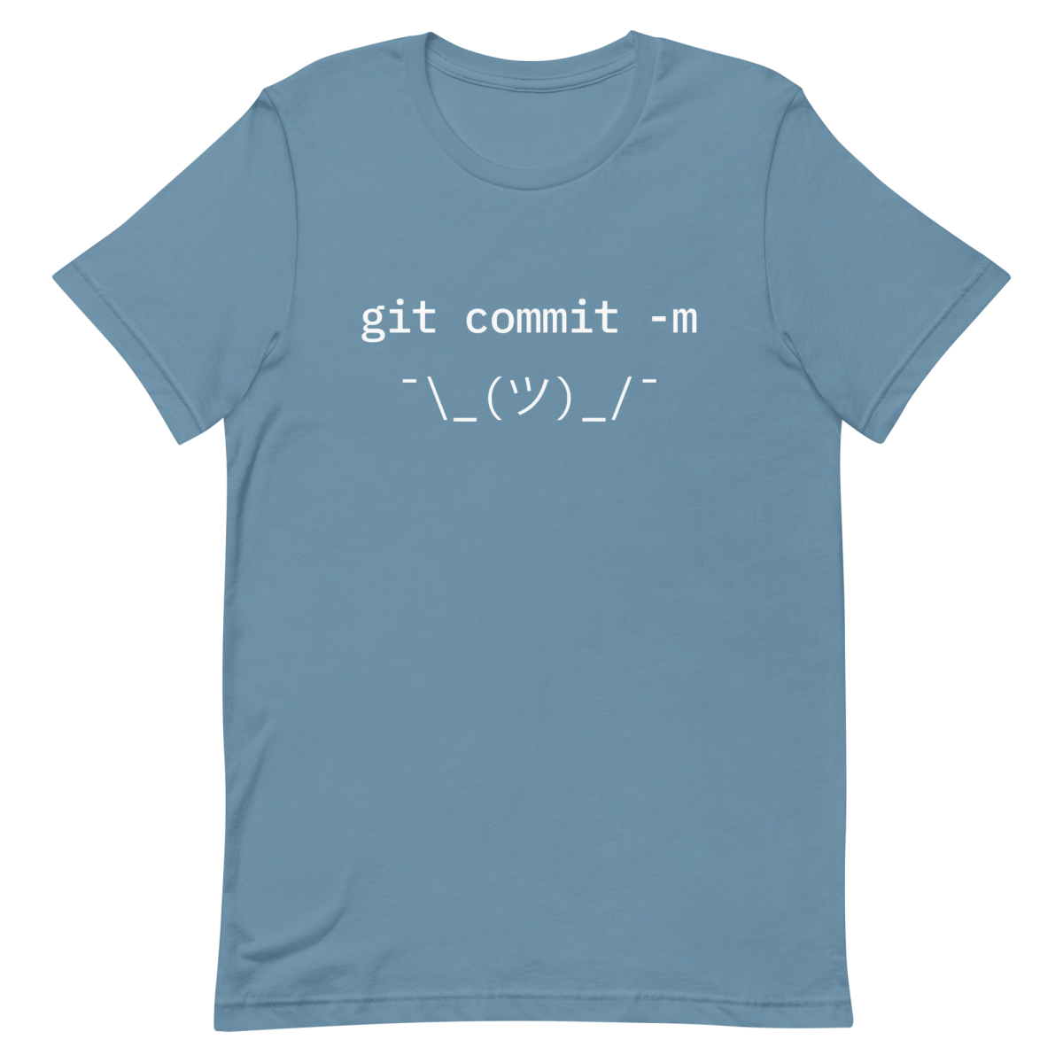 Git Commit Shrug code commit developer - Developer T-shirt - techmerch.io
