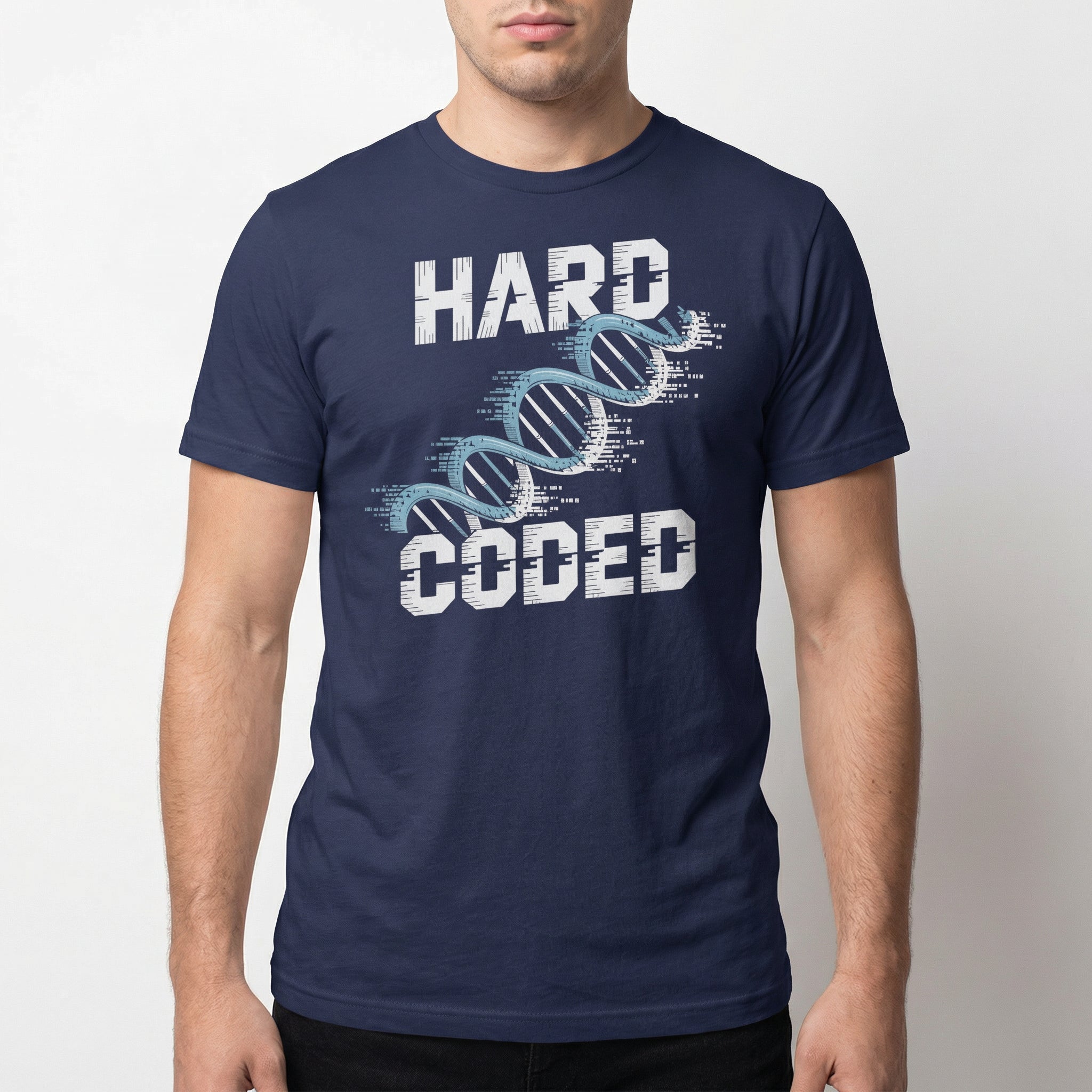 Hard Coded code deadpan full - search hard coded - Developer T-shirt - techmerch.io