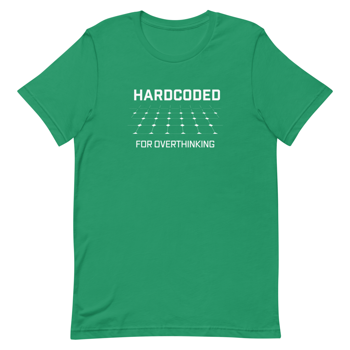 Hardcoded Overthink developer health relatable - Developer T-shirt - techmerch.io