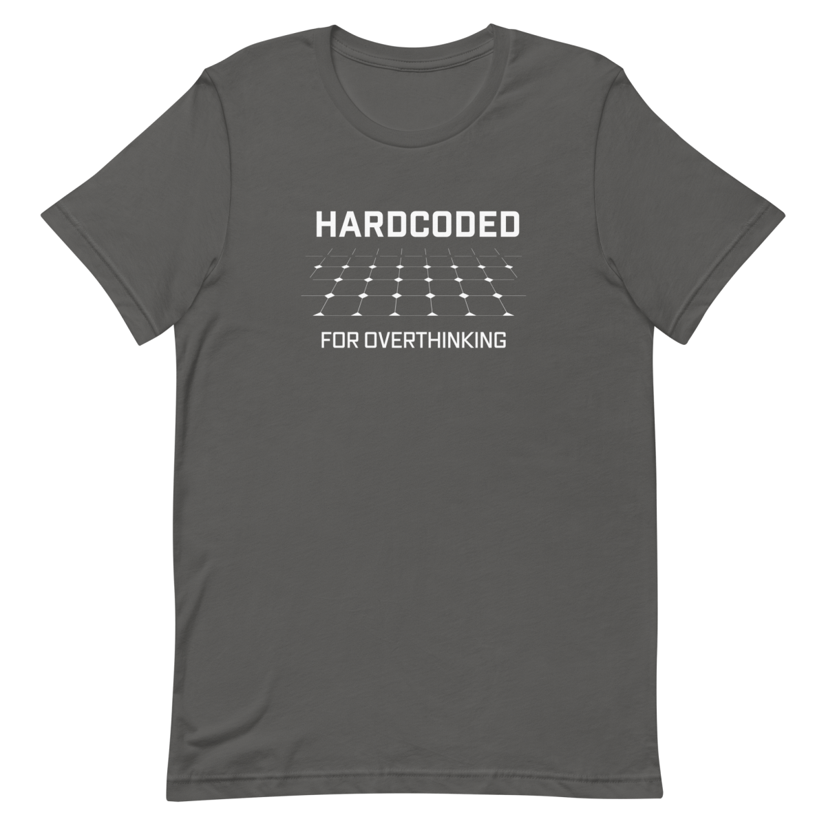 Hardcoded Overthink developer health relatable - Developer T-shirt - techmerch.io