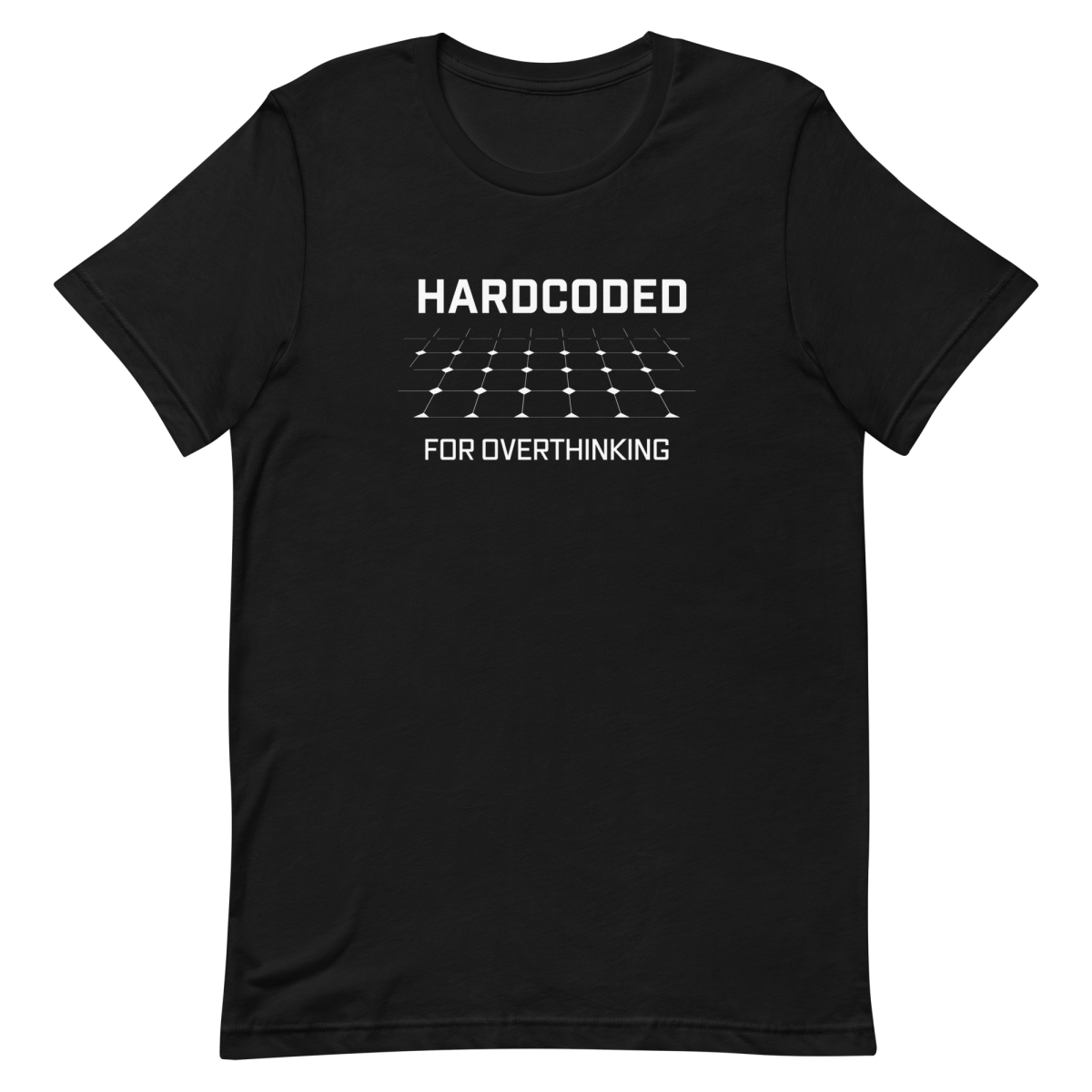 Hardcoded Overthink developer health relatable - Developer T-shirt - techmerch.io