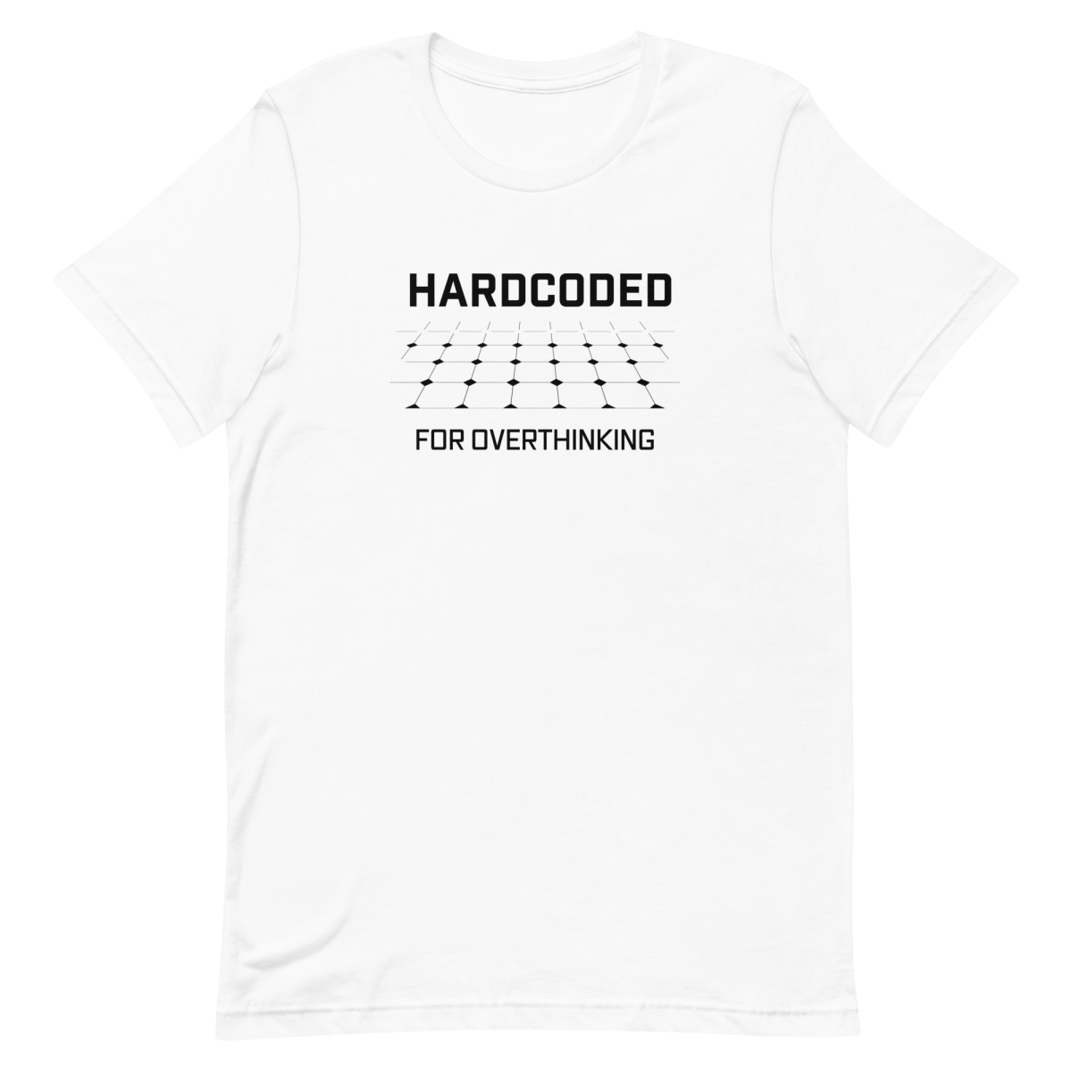 Hardcoded Overthink developer health relatable - Developer T-shirt - techmerch.io