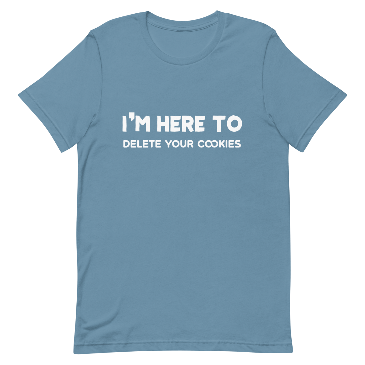 Here To Delete Cookies clever developer funny - Developer T-shirt - techmerch.io