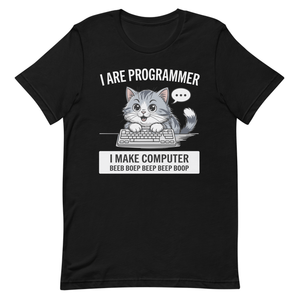 I Are Programmer cartoon coding cute - Developer T-shirt - techmerch.io