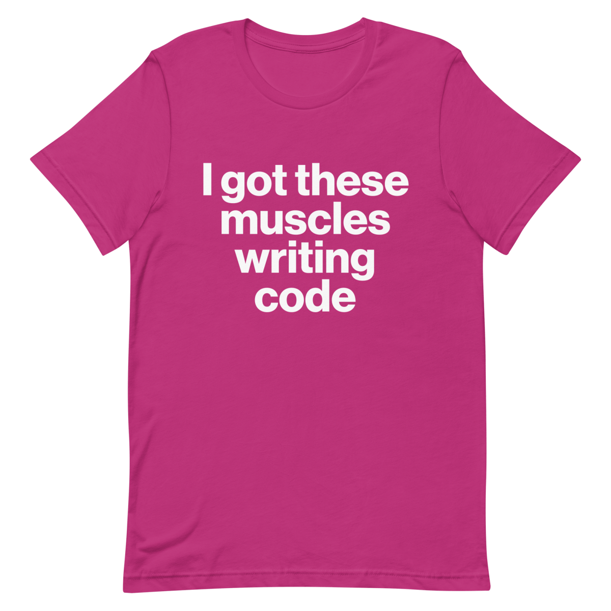 Muscles From Coding coding developer funny - Developer T-shirt - techmerch.io