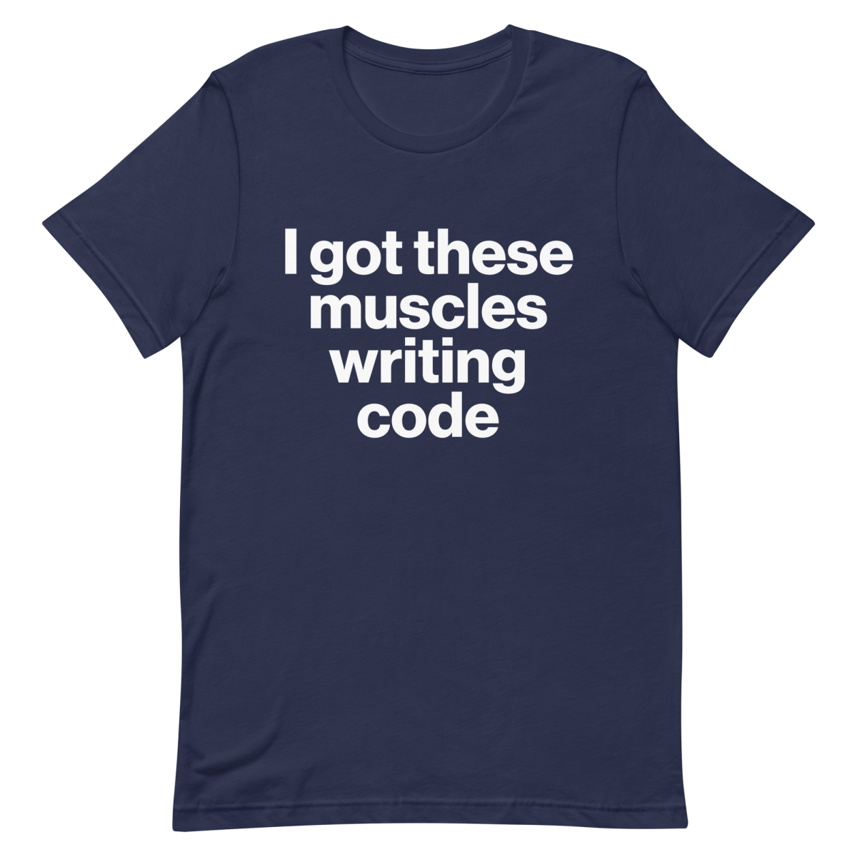 Muscles From Coding coding developer funny - Developer T-shirt - techmerch.io
