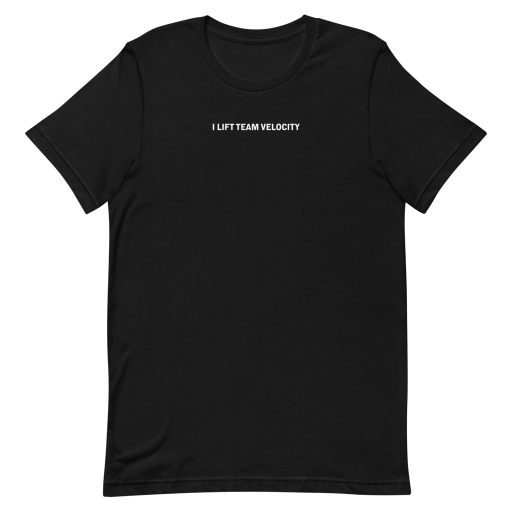 I Lift Team Velocity agile developer relatable - Developer T-shirt - techmerch.io