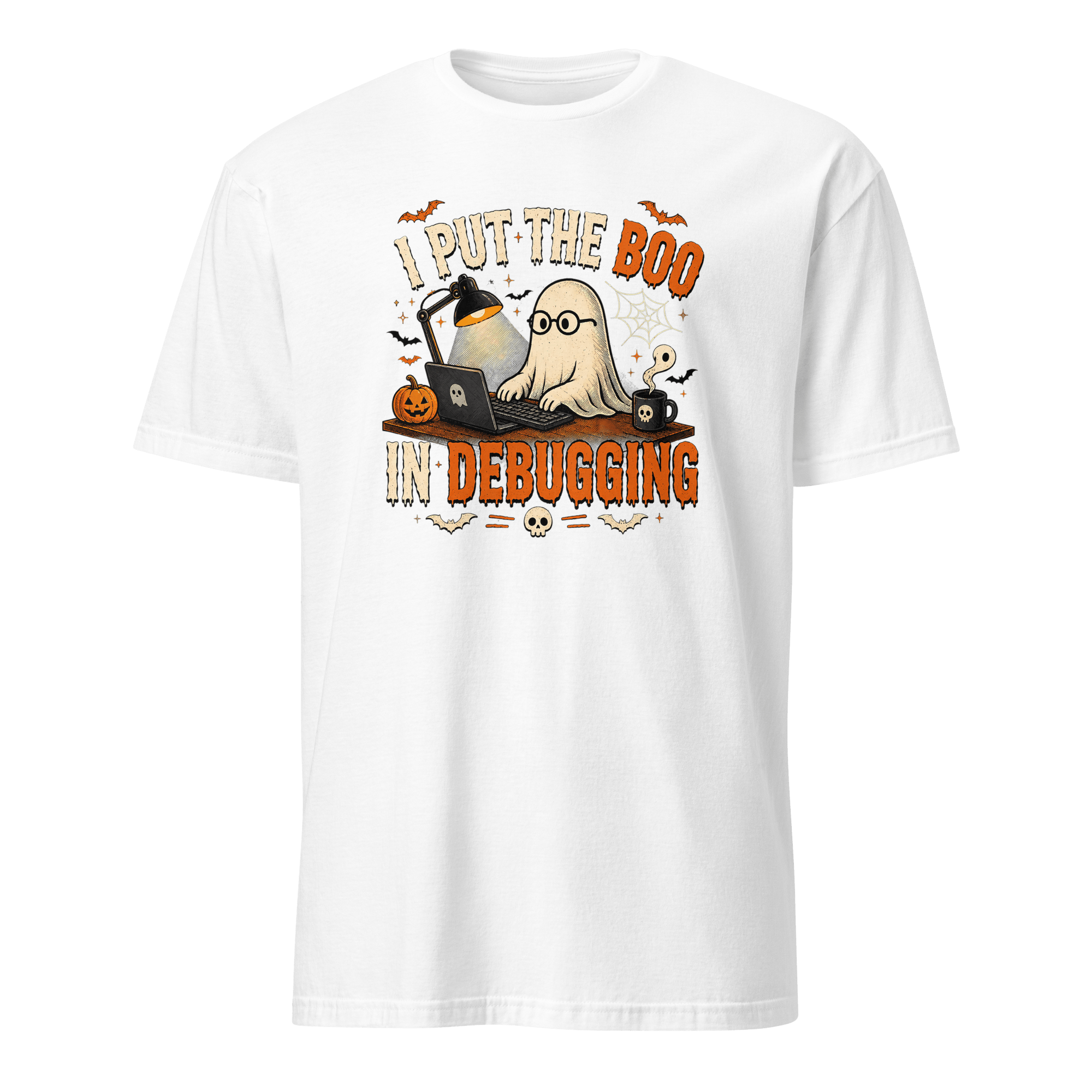 I Put The Boo In Debugging cartoon deadpan debugging - Developer T-shirt - techmerch.io