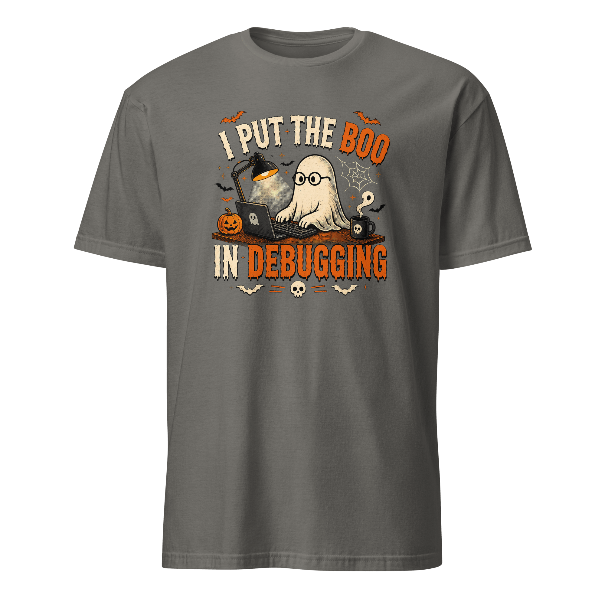 I Put The Boo In Debugging cartoon deadpan debugging - Developer T-shirt - techmerch.io
