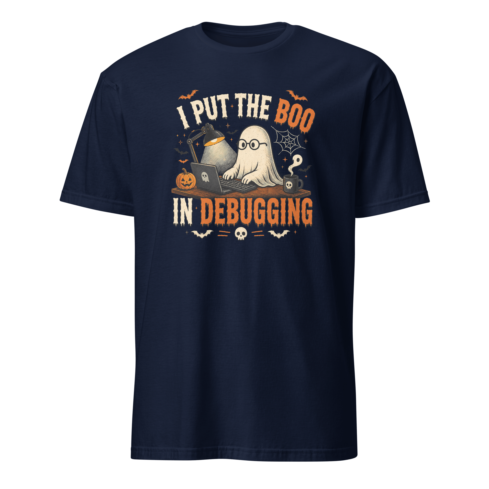 I Put The Boo In Debugging cartoon deadpan debugging - Developer T-shirt - techmerch.io