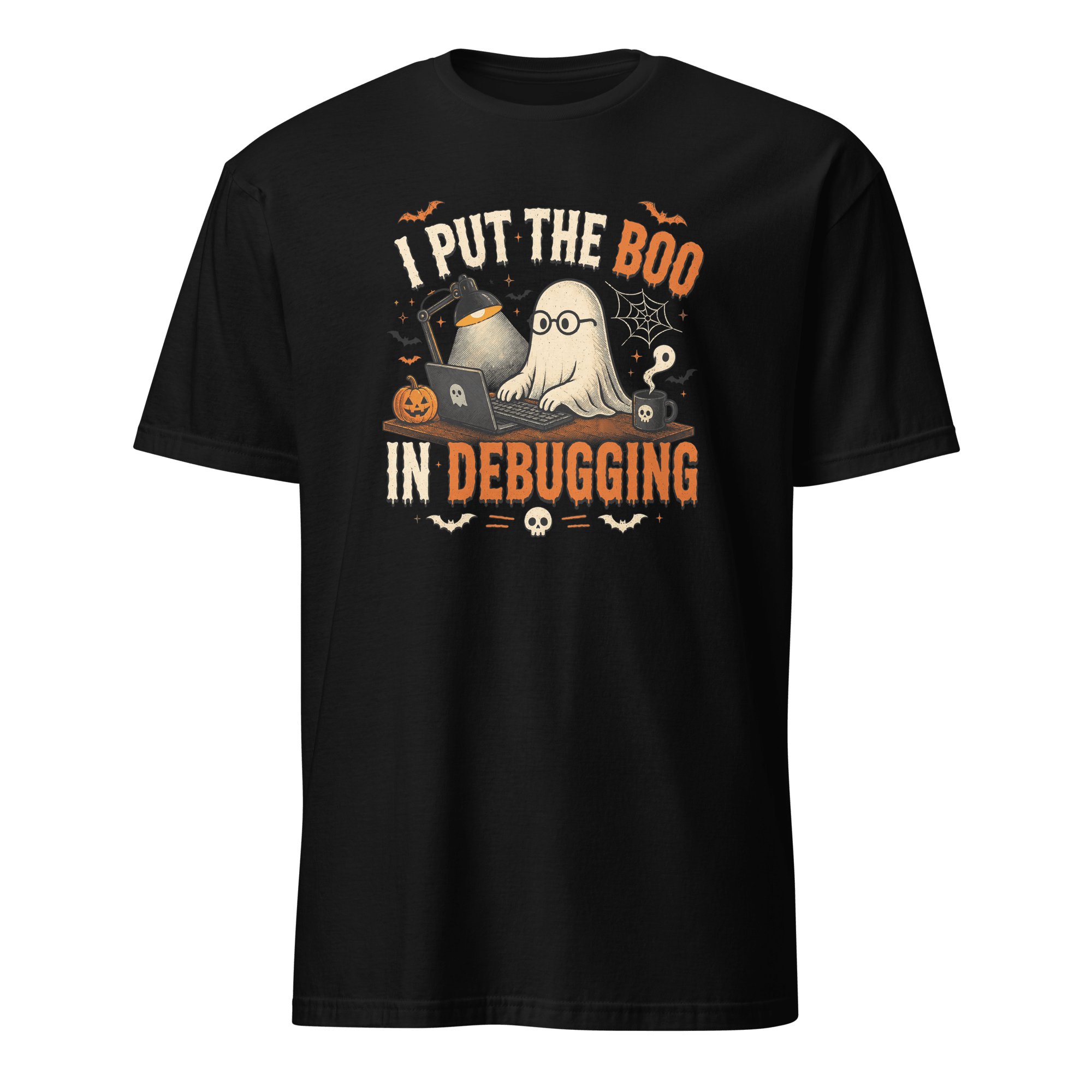 I Put The Boo In Debugging cartoon deadpan debugging - Developer T-shirt - techmerch.io