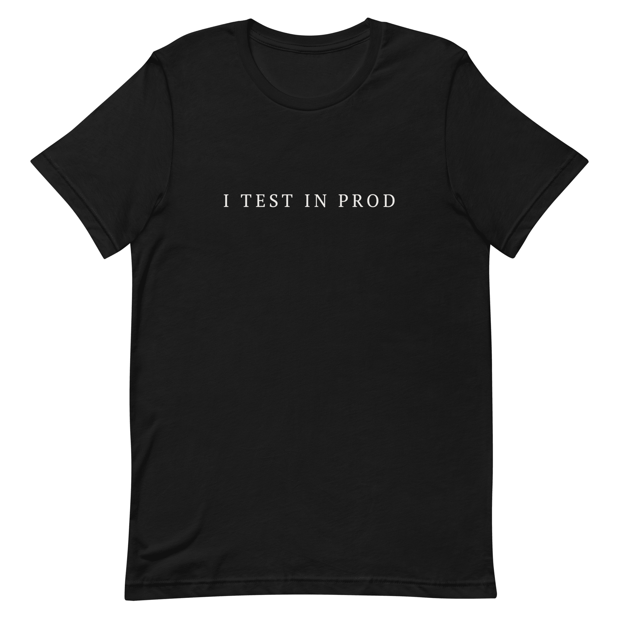 I Test In Production deployment full - search I Test In Production minimalist - Developer T-shirt - techmerch.io