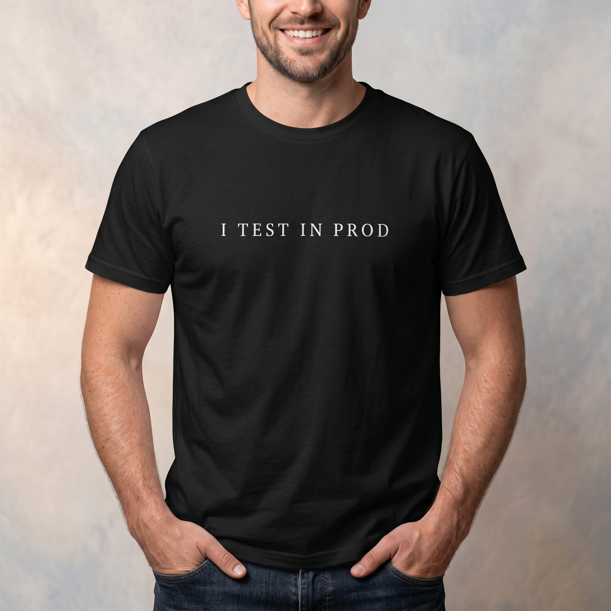 I Test In Production deployment full - search I Test In Production minimalist - Developer T-shirt - techmerch.io
