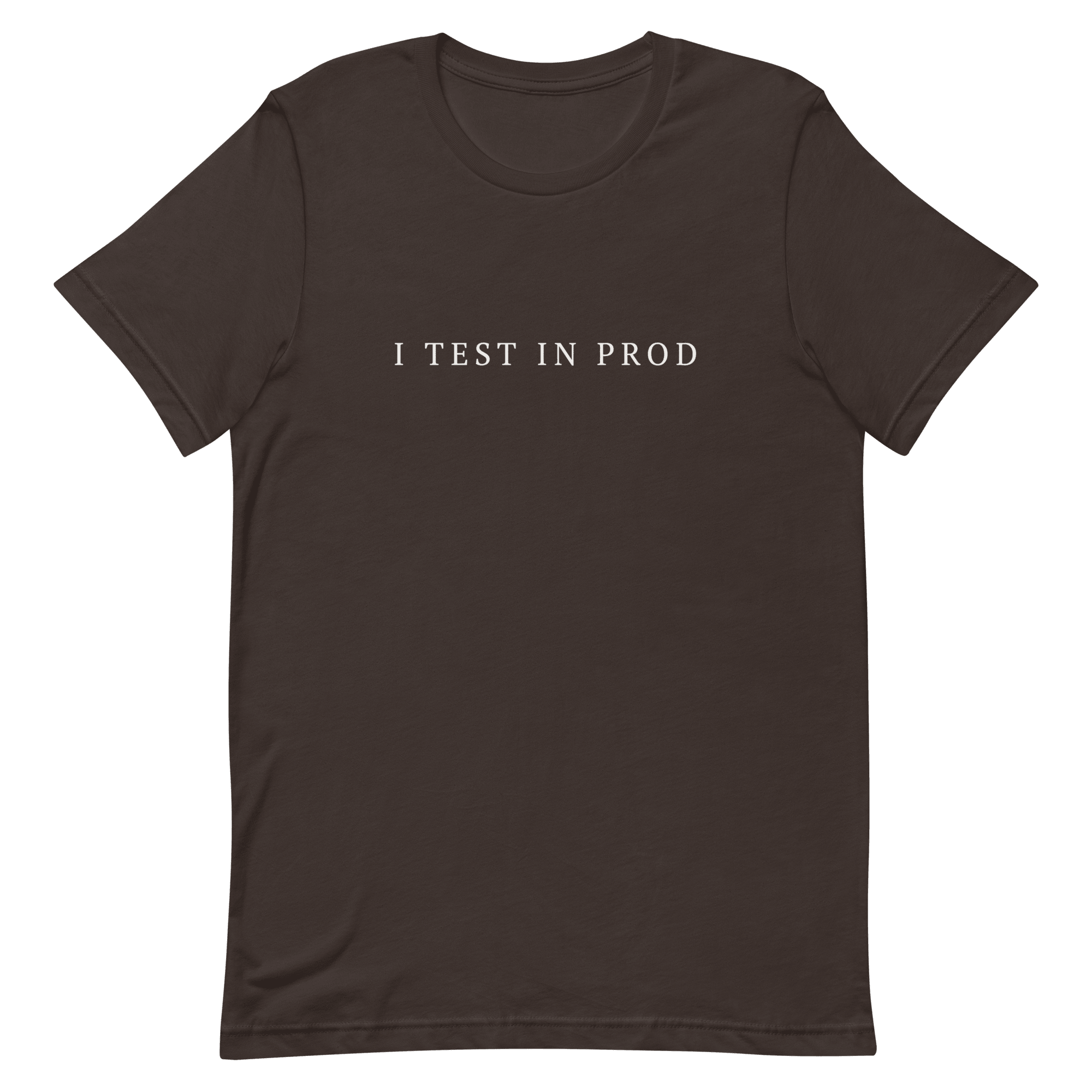 I Test In Production deployment full - search I Test In Production minimalist - Developer T-shirt - techmerch.io