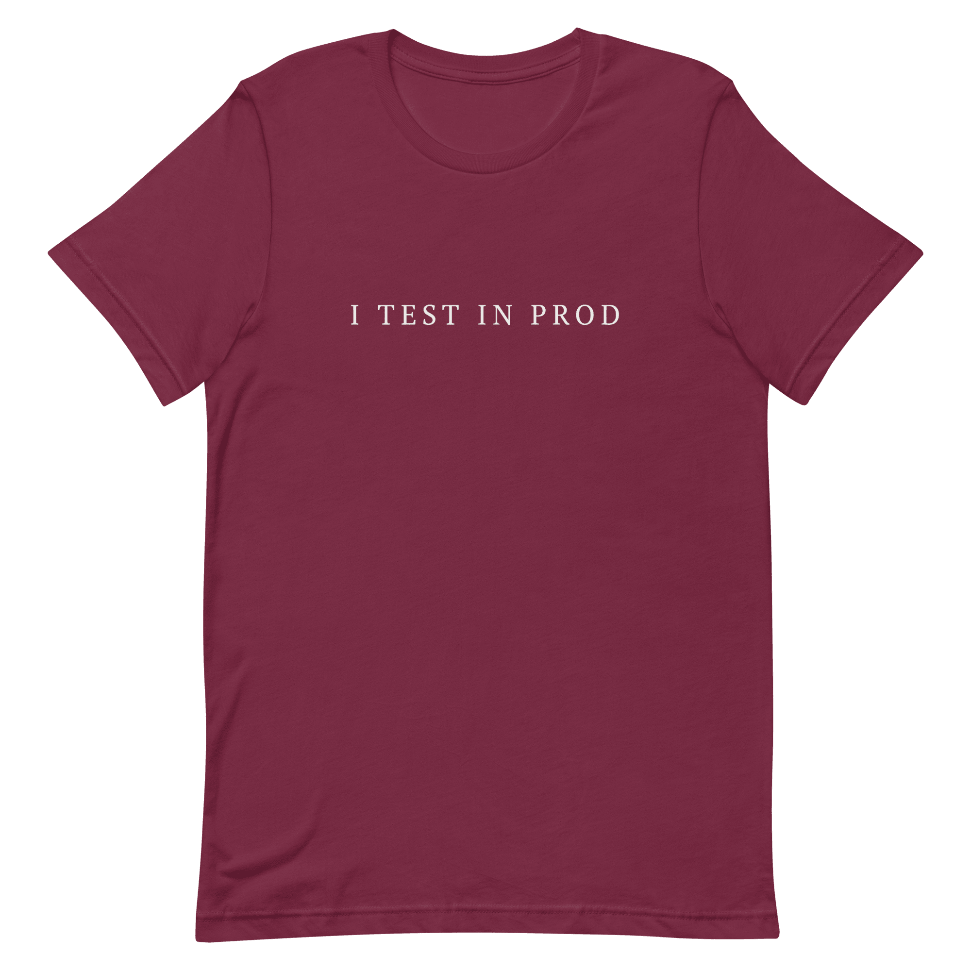 I Test In Production deployment full - search I Test In Production minimalist - Developer T-shirt - techmerch.io