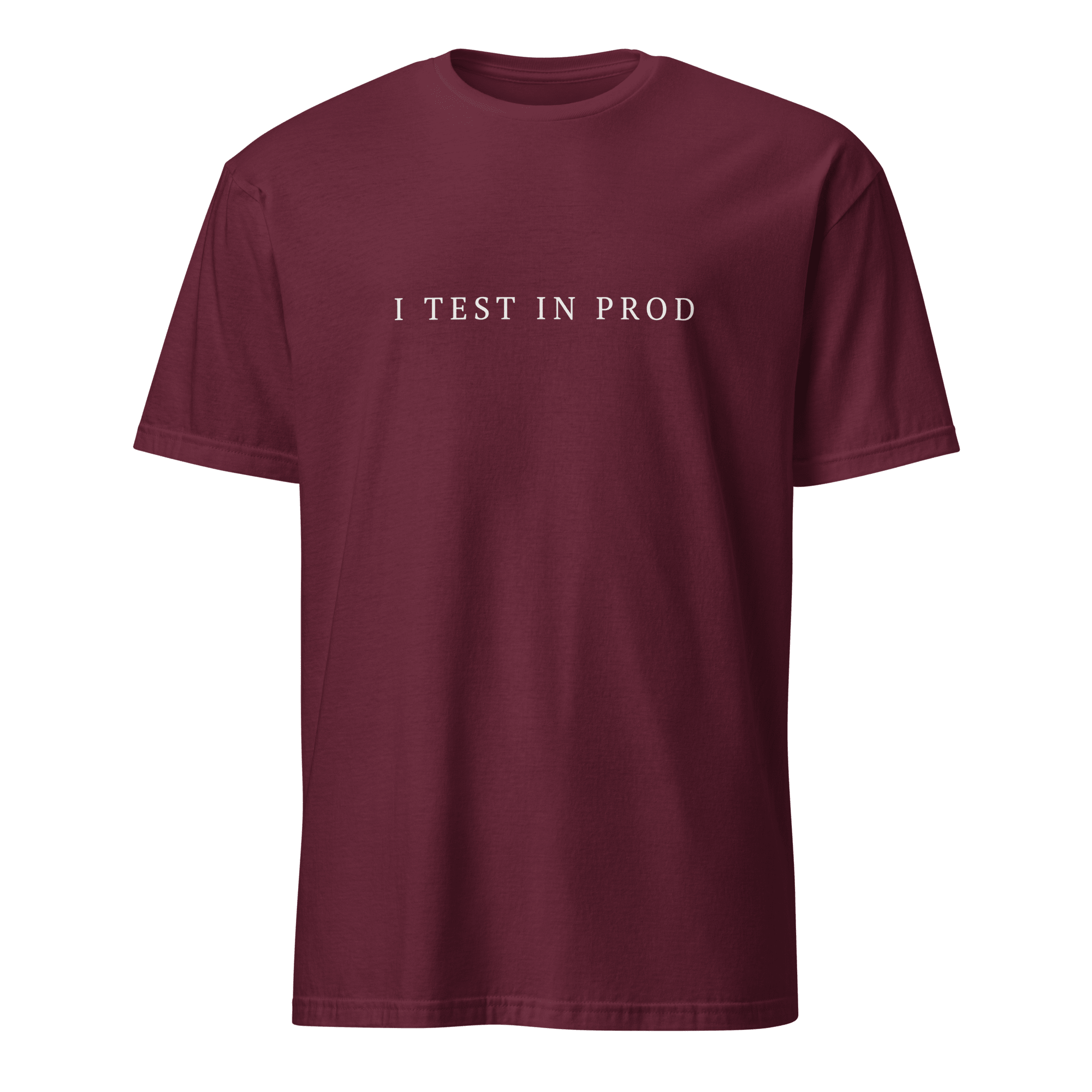 I Test In Production deployment full - search I Test In Production minimalist - Developer T-shirt - techmerch.io