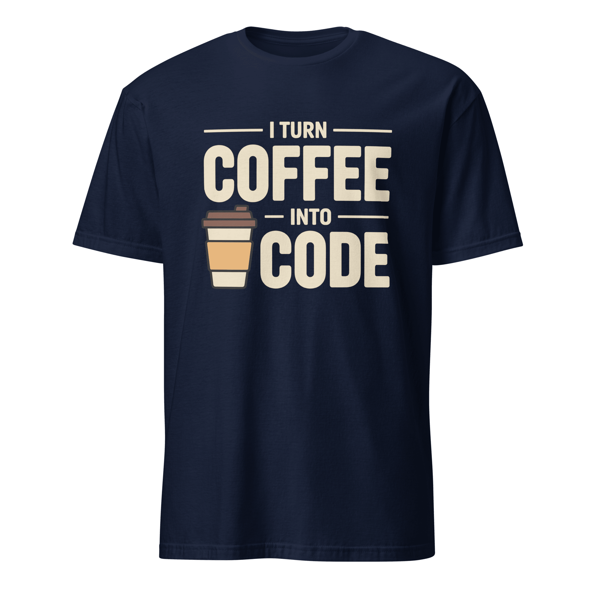 I Turn Coffee Into Code cartoon code coffee - Developer T-shirt - techmerch.io