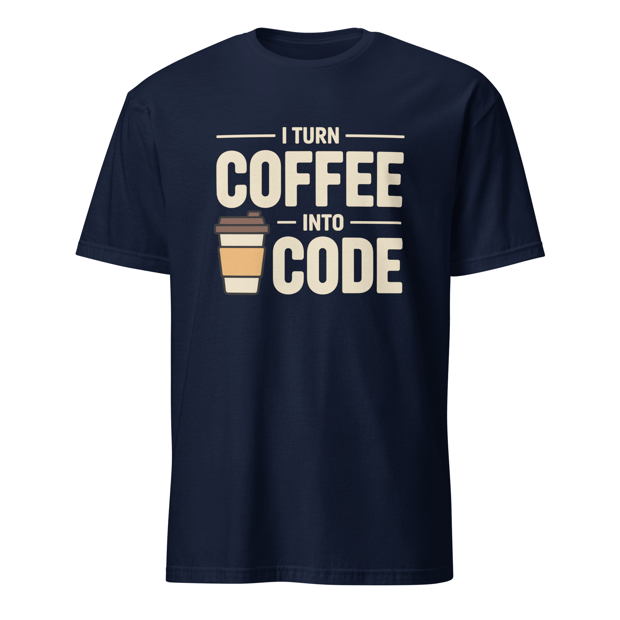I Turn Coffee Into Code cartoon code coffee - Developer T-shirt - techmerch.io