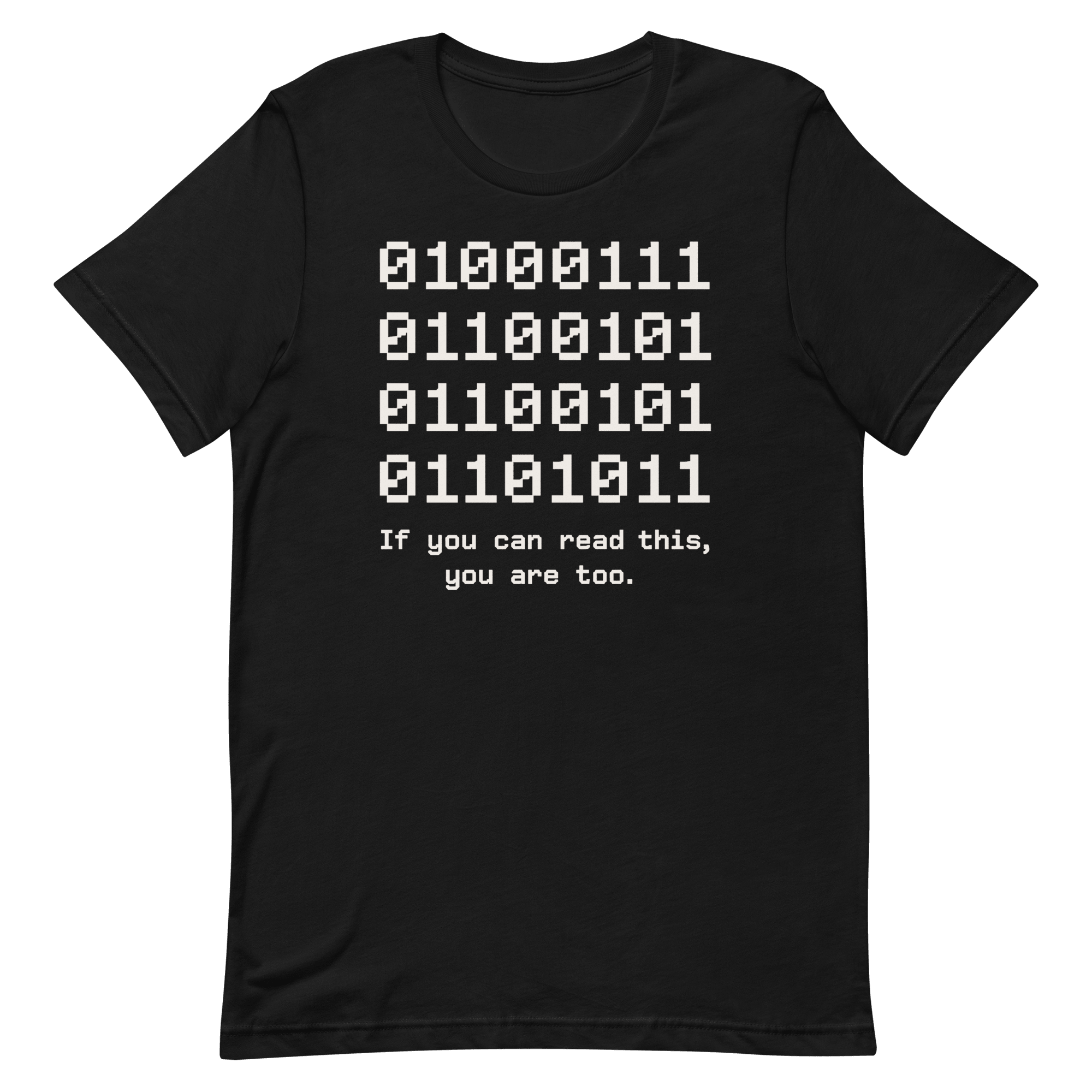 If You Can Read This binary code full - search 01 if you can read this you are too - Developer T-shirt - techmerch.io
