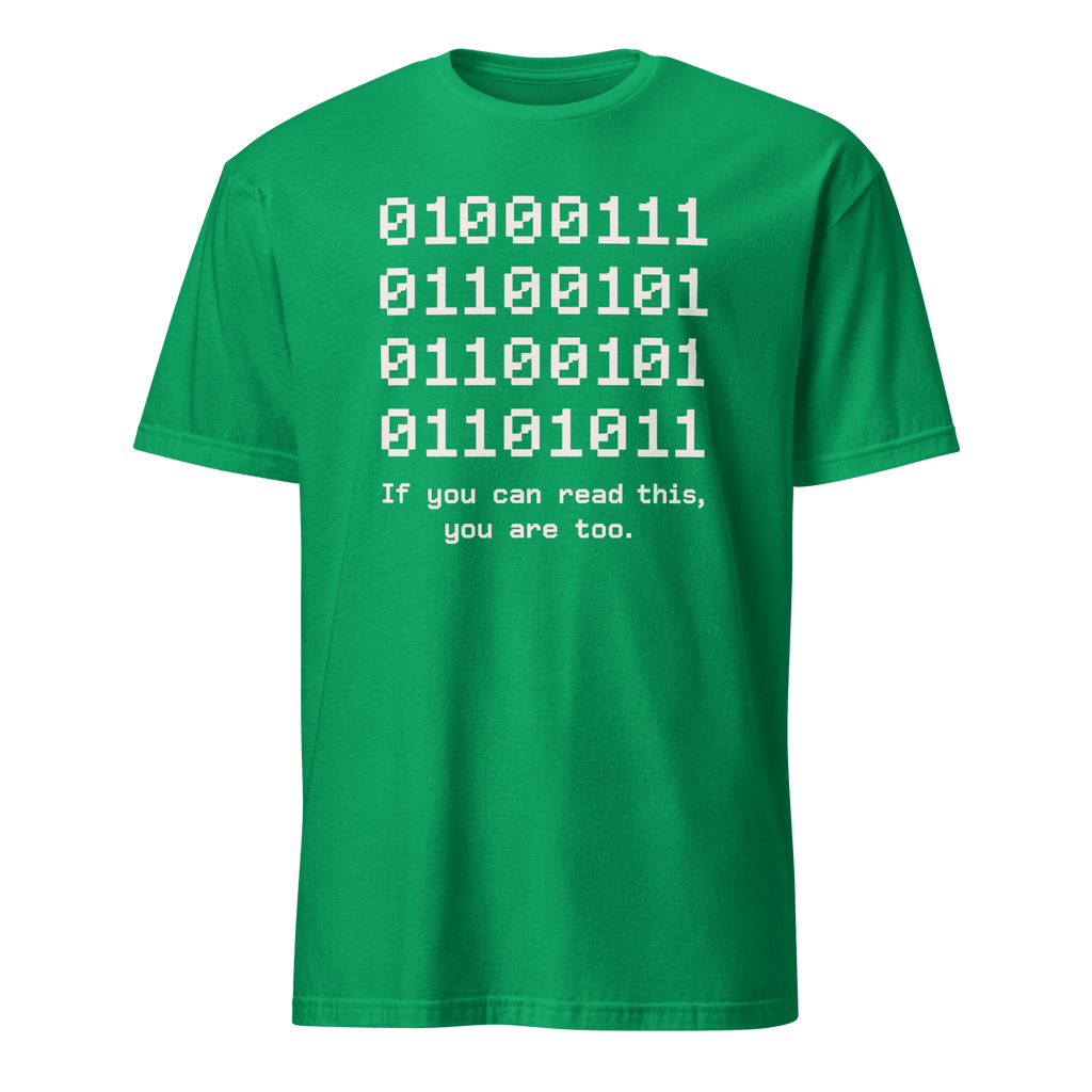 If You Can Read This binary code full - search 01 if you can read this you are too - Developer T-shirt - techmerch.io
