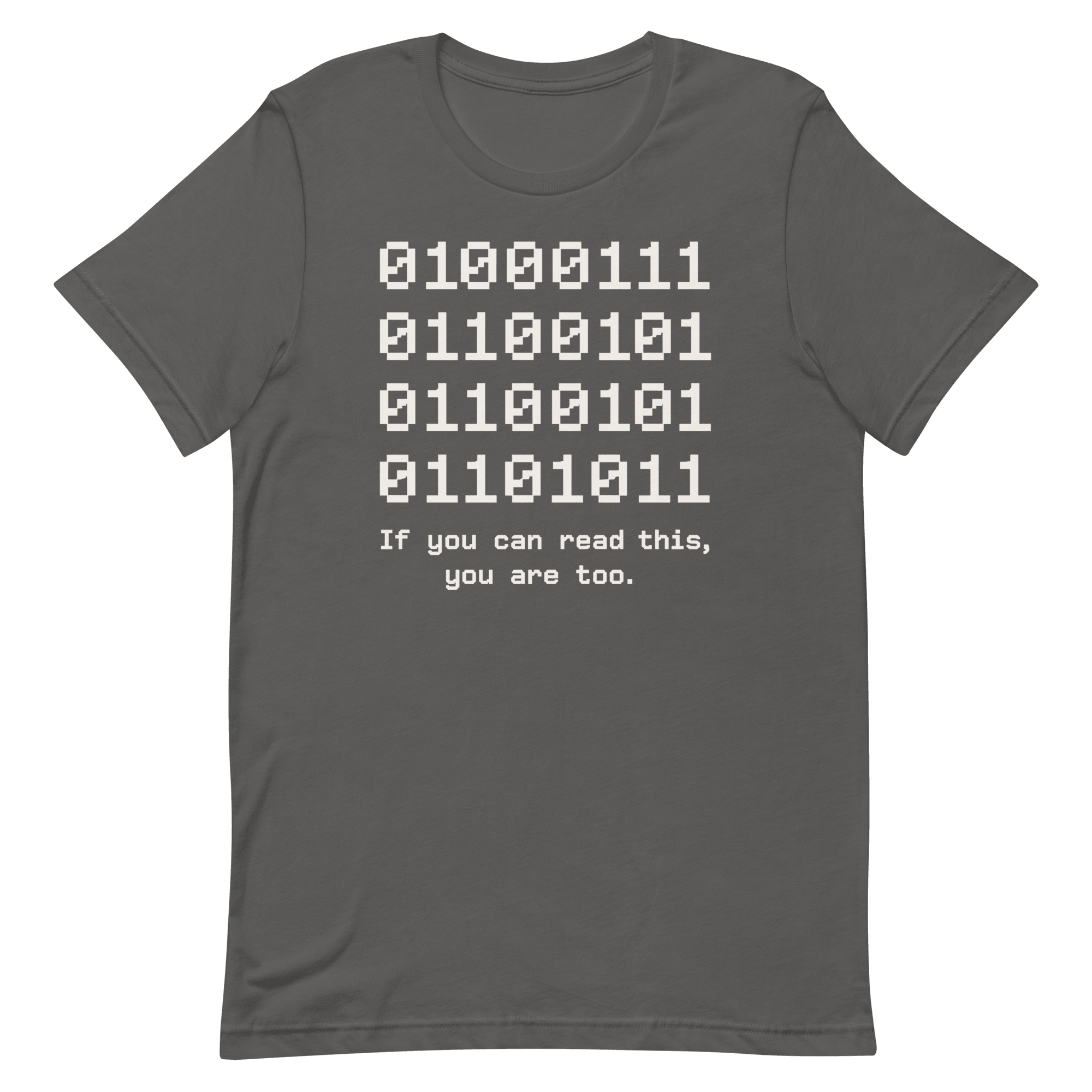If You Can Read This binary code full - search 01 if you can read this you are too - Developer T-shirt - techmerch.io