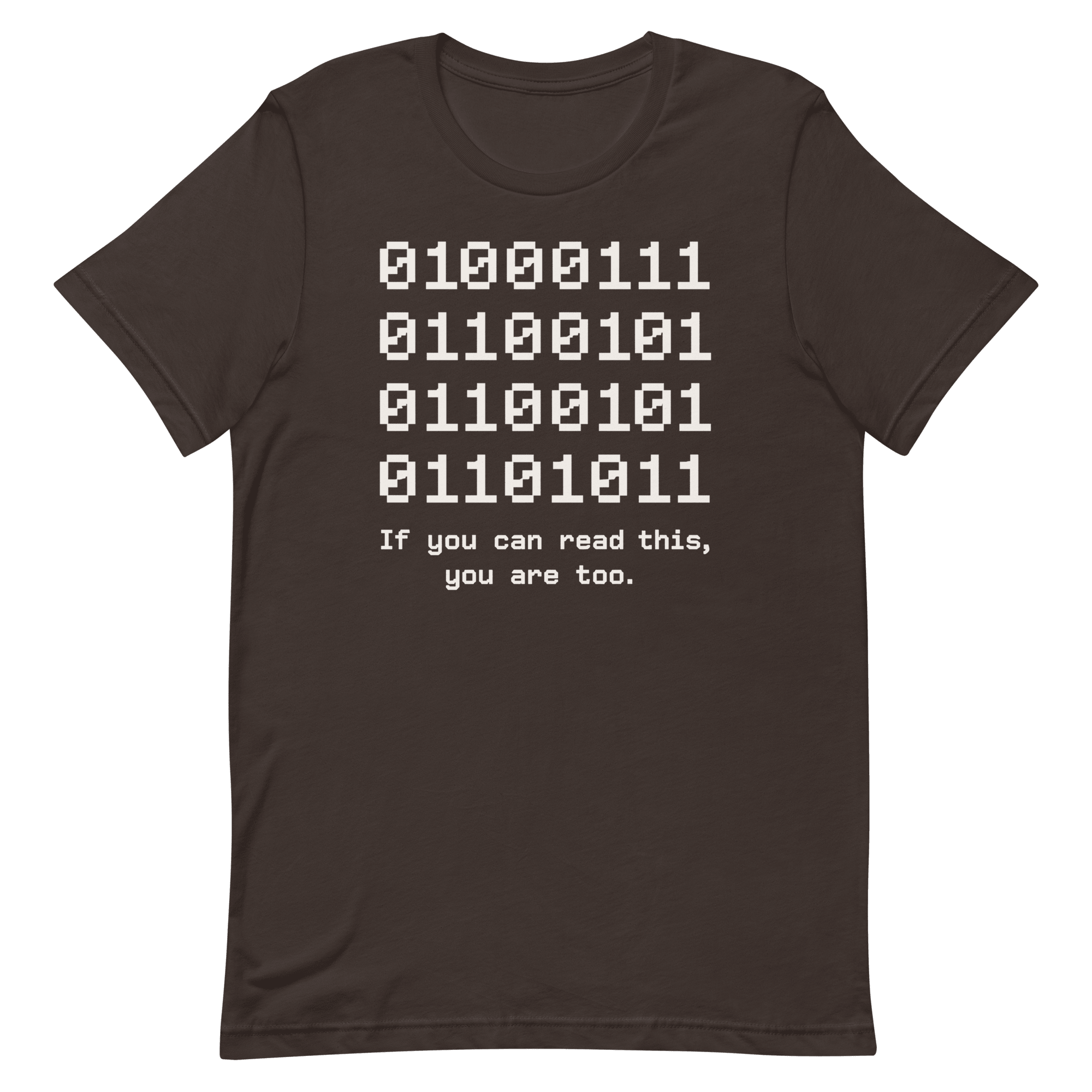 If You Can Read This binary code full - search 01 if you can read this you are too - Developer T-shirt - techmerch.io