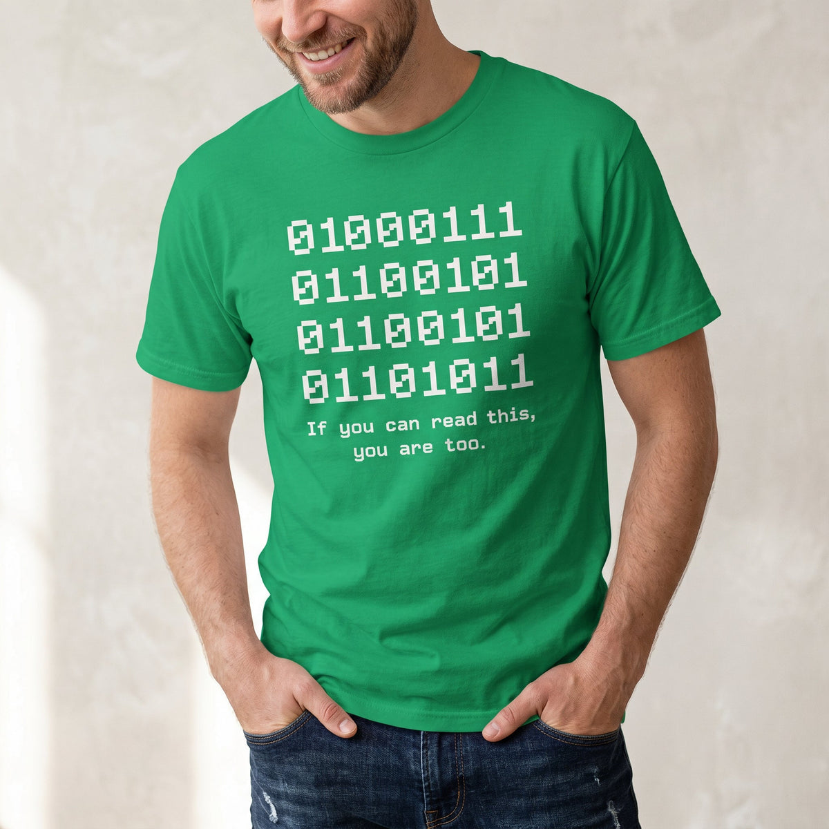 If You Can Read This binary code full - search 01 if you can read this you are too - Developer T-shirt - techmerch.io