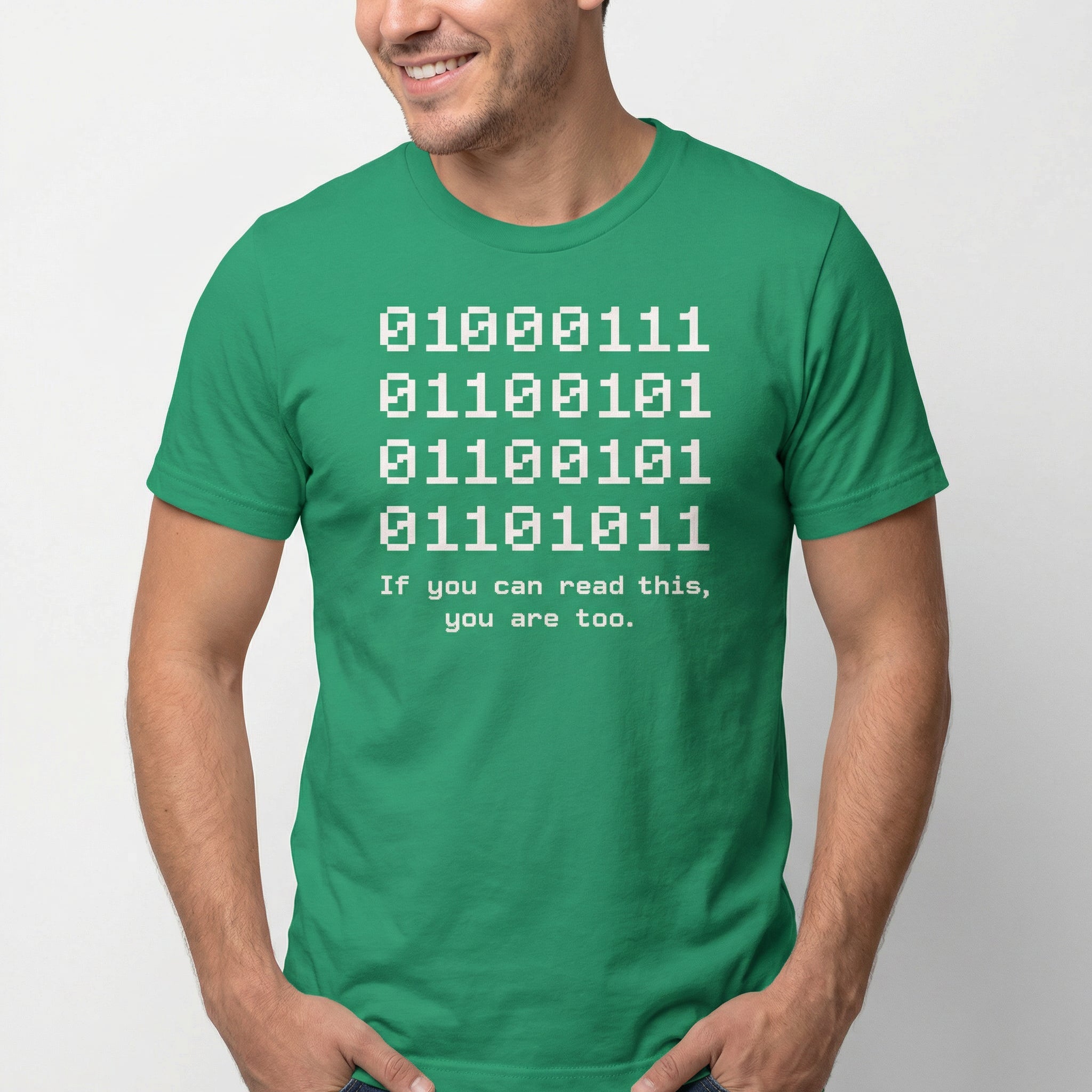 If You Can Read This binary code full - search 01 if you can read this you are too - Developer T-shirt - techmerch.io