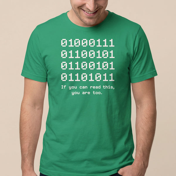 If You Can Read This binary code full - search 01 if you can read this you are too - Developer T-shirt - techmerch.io