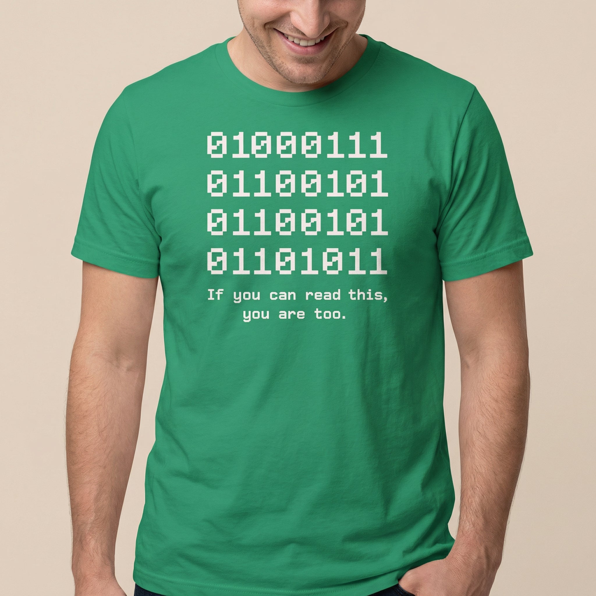 If You Can Read This binary code full - search 01 if you can read this you are too - Developer T-shirt - techmerch.io