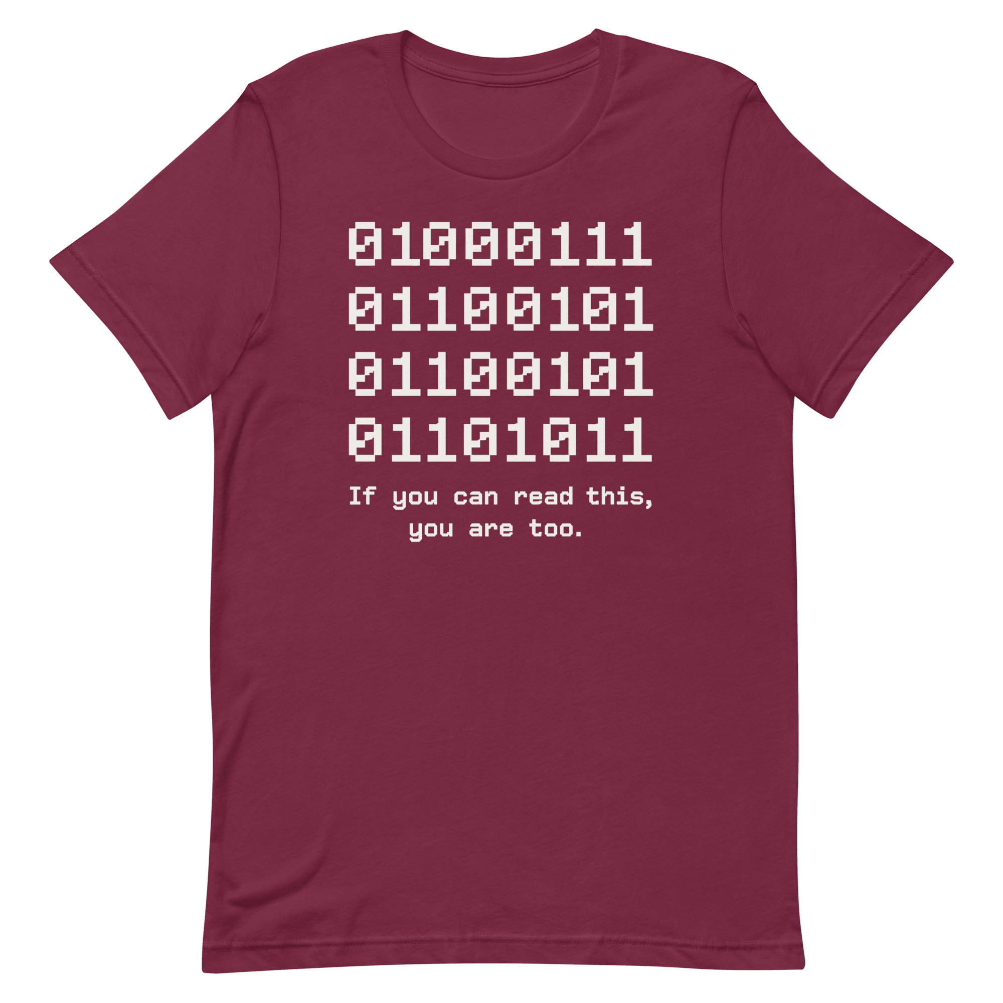 If You Can Read This binary code full - search 01 if you can read this you are too - Developer T-shirt - techmerch.io