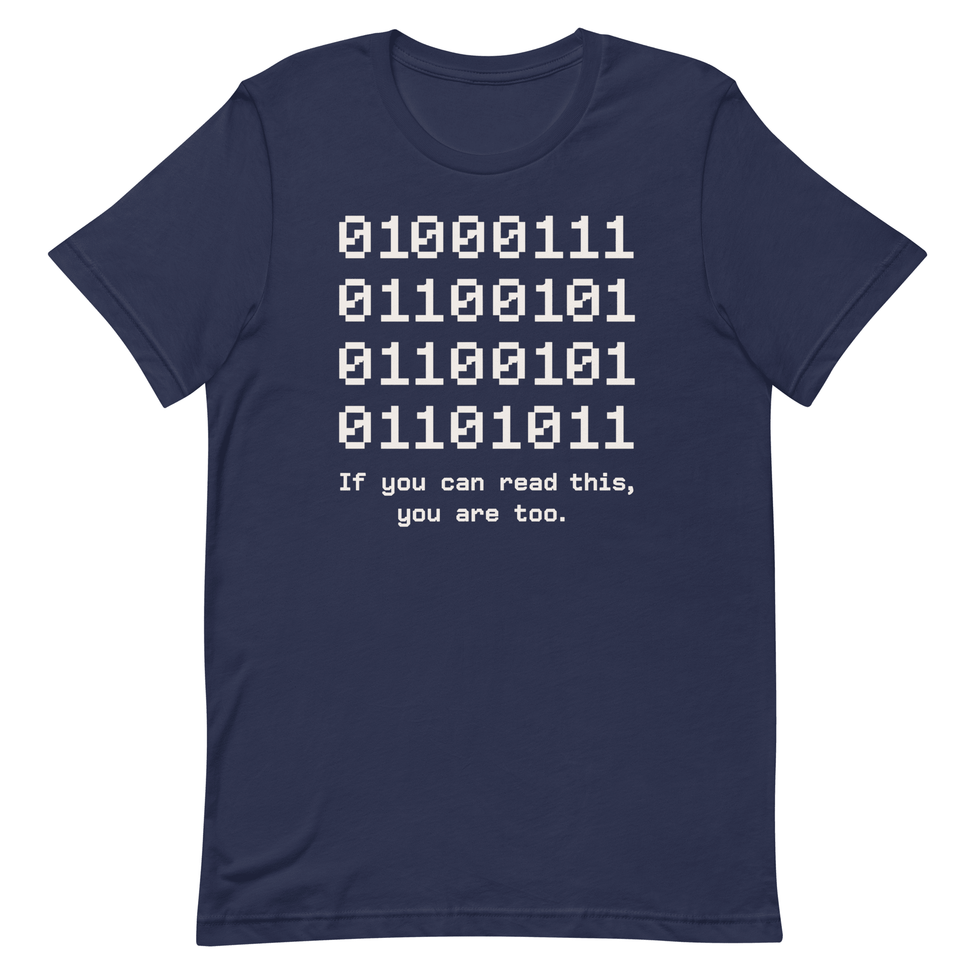 If You Can Read This binary code full - search 01 if you can read this you are too - Developer T-shirt - techmerch.io