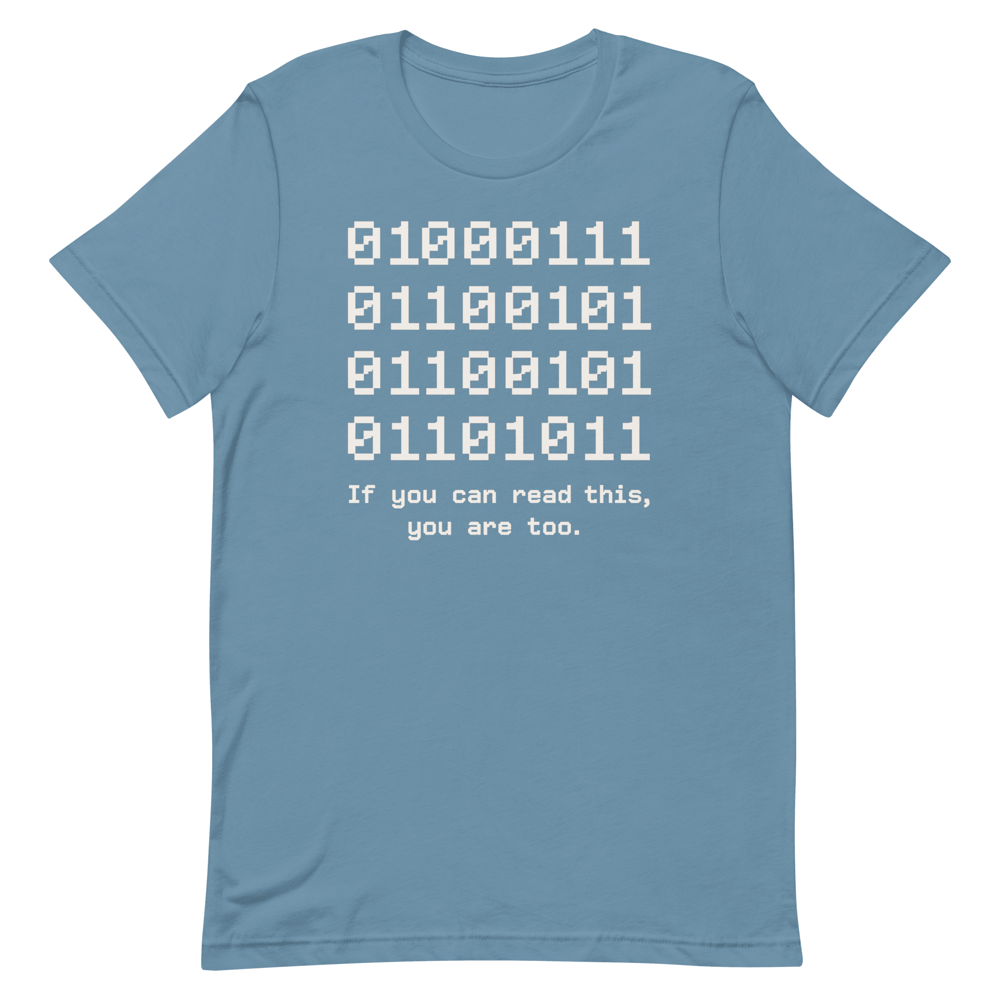If You Can Read This binary code full - search 01 if you can read this you are too - Developer T-shirt - techmerch.io