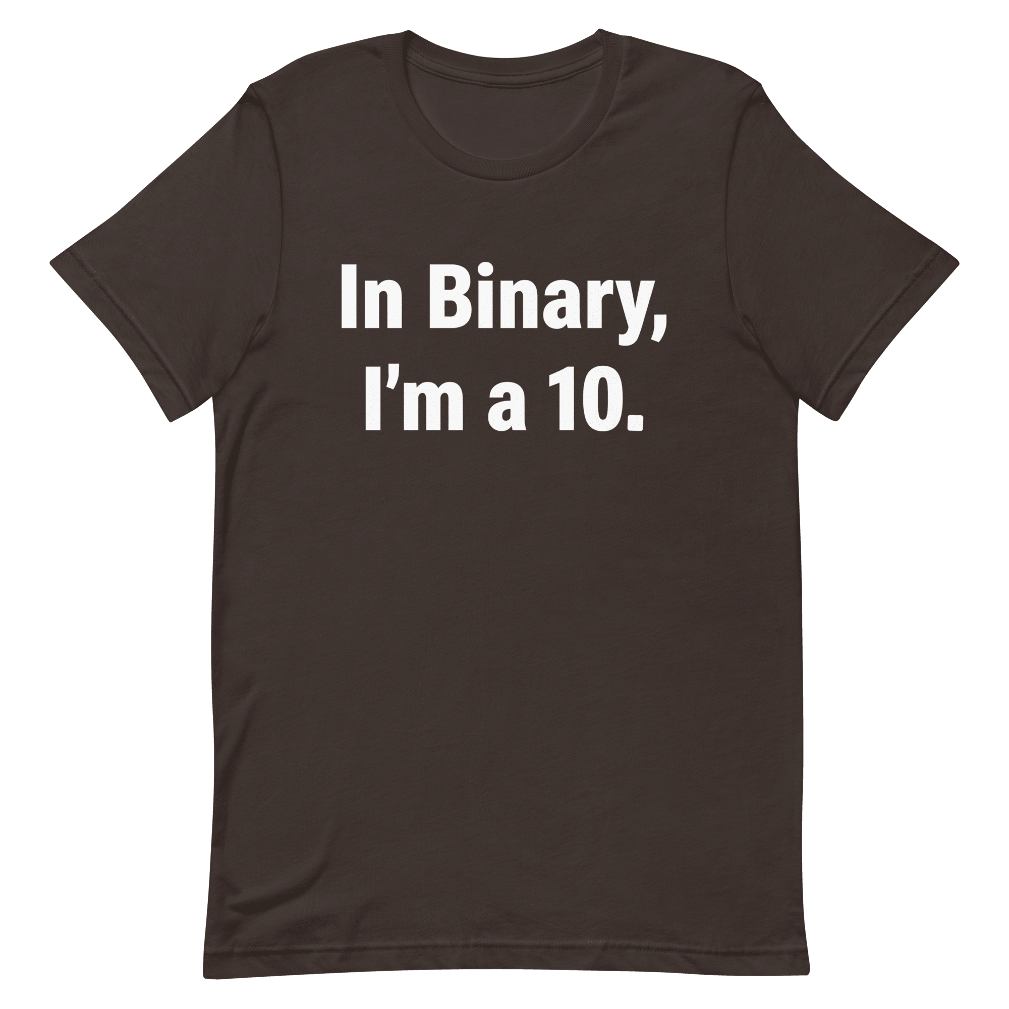 In Binary, I'm a 10 binary full - search in binary im a 10 minimalist - Developer T-shirt - techmerch.io