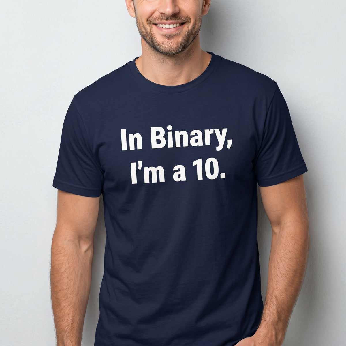 In Binary, I'm a 10 binary full - search in binary im a 10 minimalist - Developer T-shirt - techmerch.io