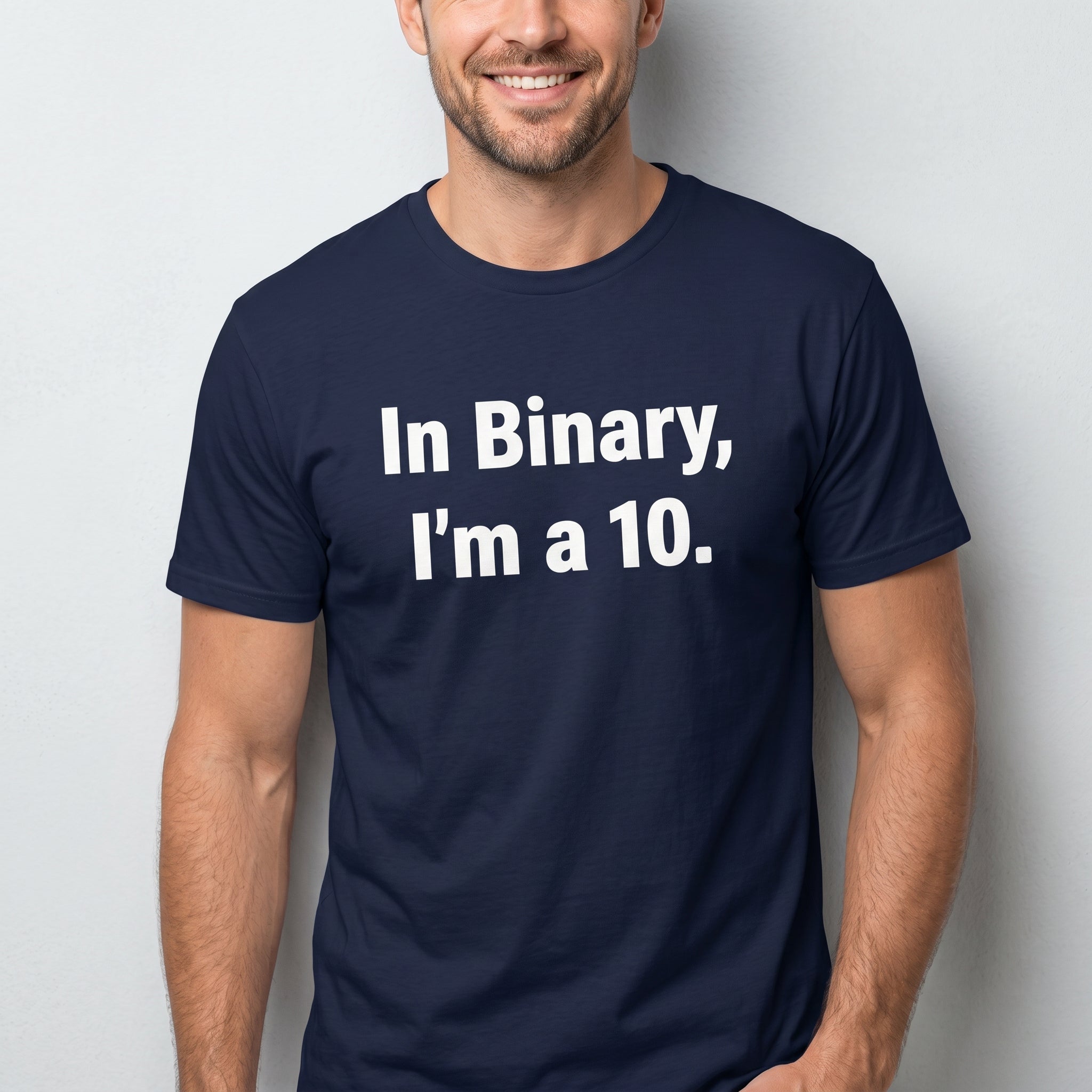 In Binary, I'm a 10 binary full - search in binary im a 10 minimalist - Developer T-shirt - techmerch.io
