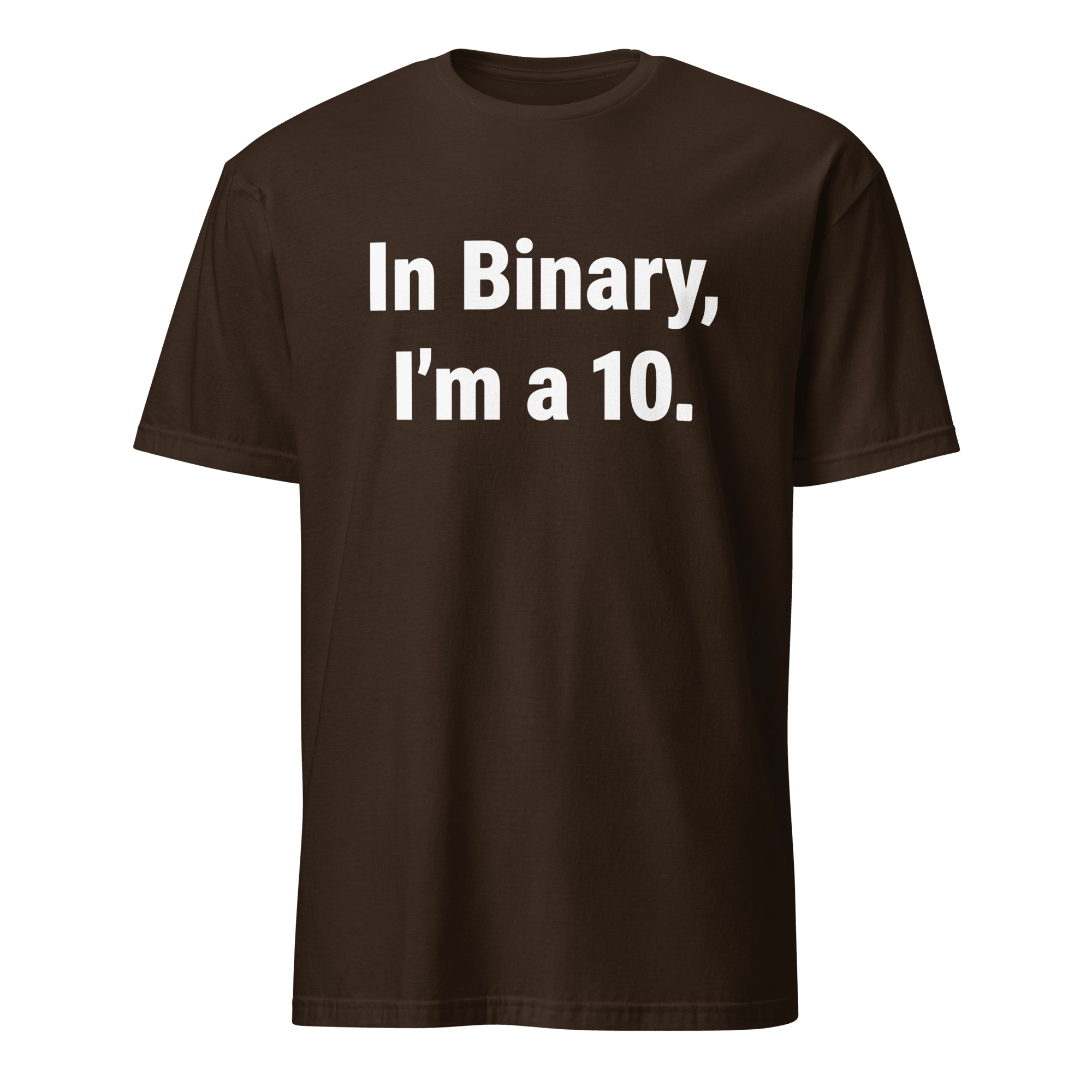 In Binary, I'm a 10 binary full - search in binary im a 10 minimalist - Developer T-shirt - techmerch.io