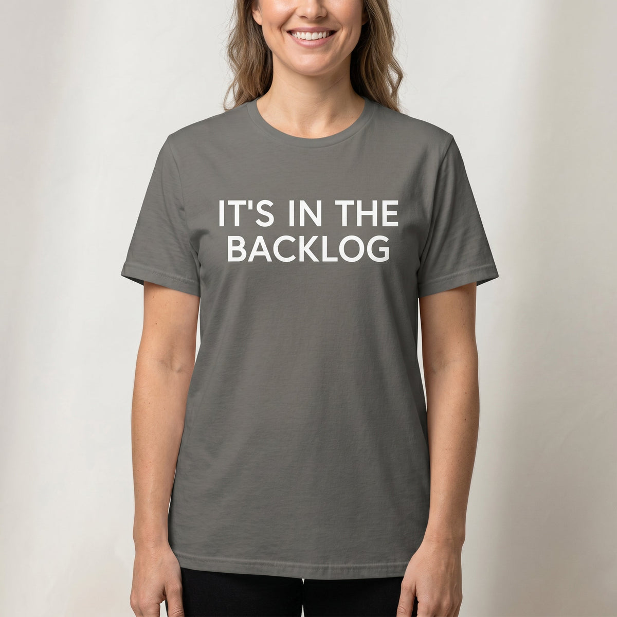 In The Backlog agile full - search its in the backlog statement - Developer T-shirt - techmerch.io