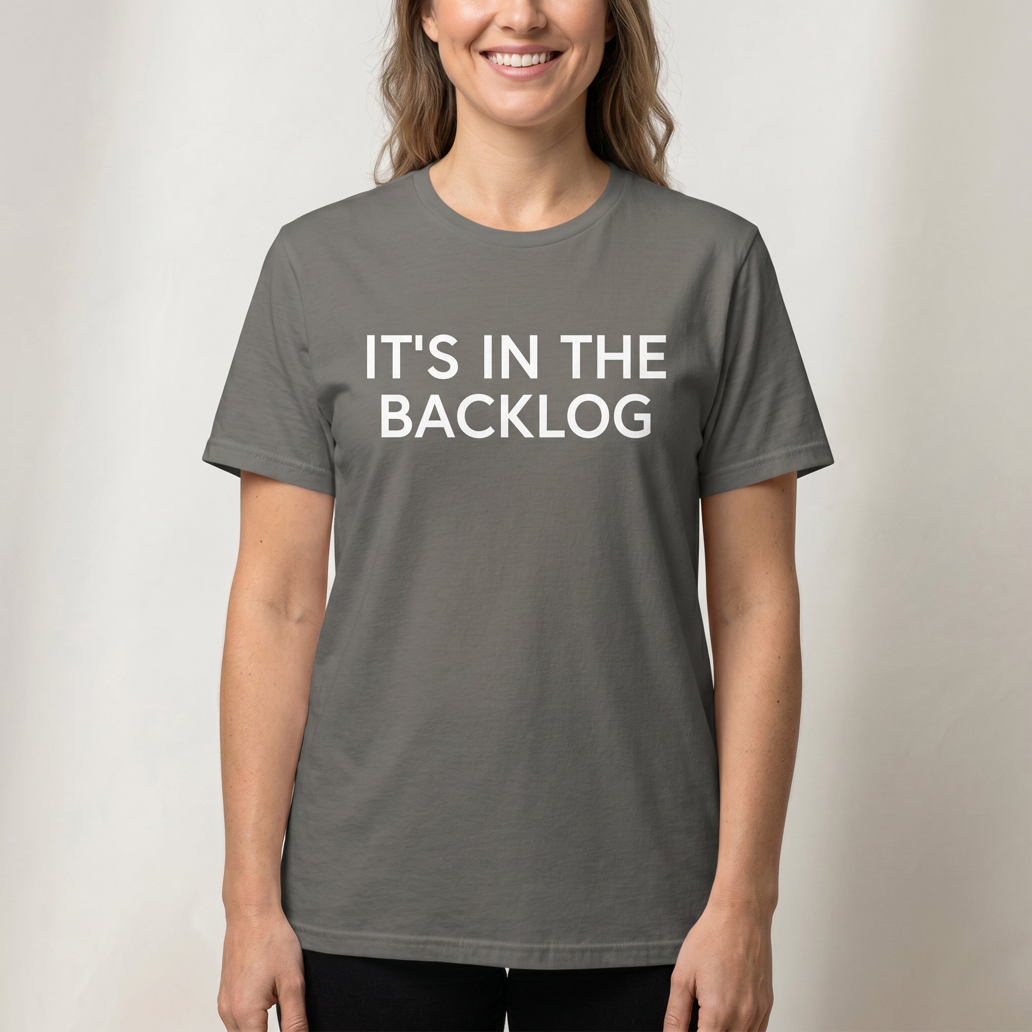 In The Backlog agile full - search its in the backlog statement - Developer T-shirt - techmerch.io