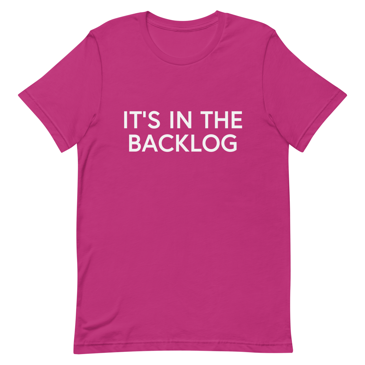 In The Backlog agile developer manager - Developer T-shirt - techmerch.io