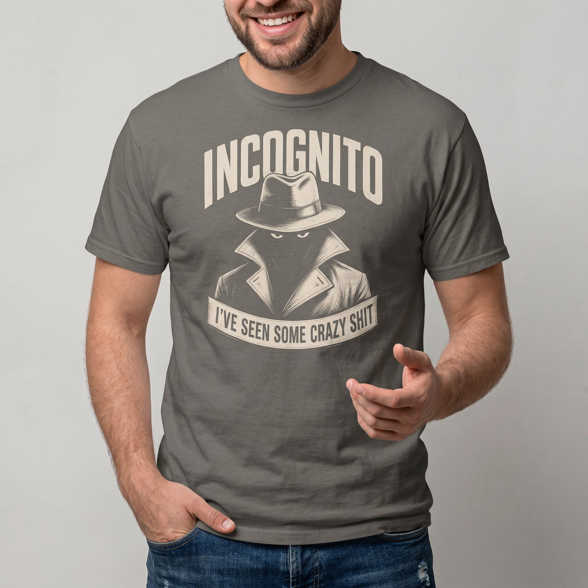 Incognito Mode Knows code deadpan sarcastic - Developer T-shirt - techmerch.io