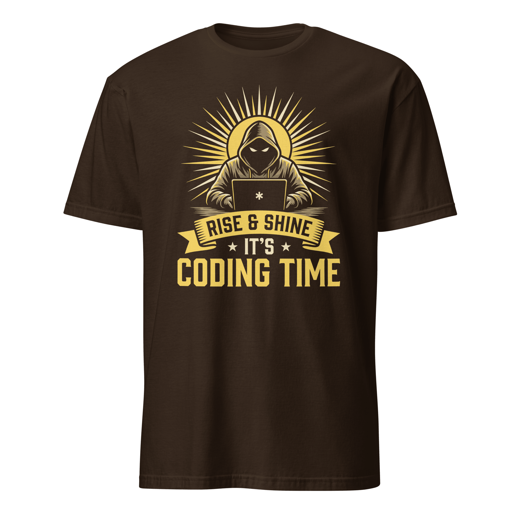 It's Coding Time cartoon code full - search rise and shine its coding time - Developer T-shirt - techmerch.io