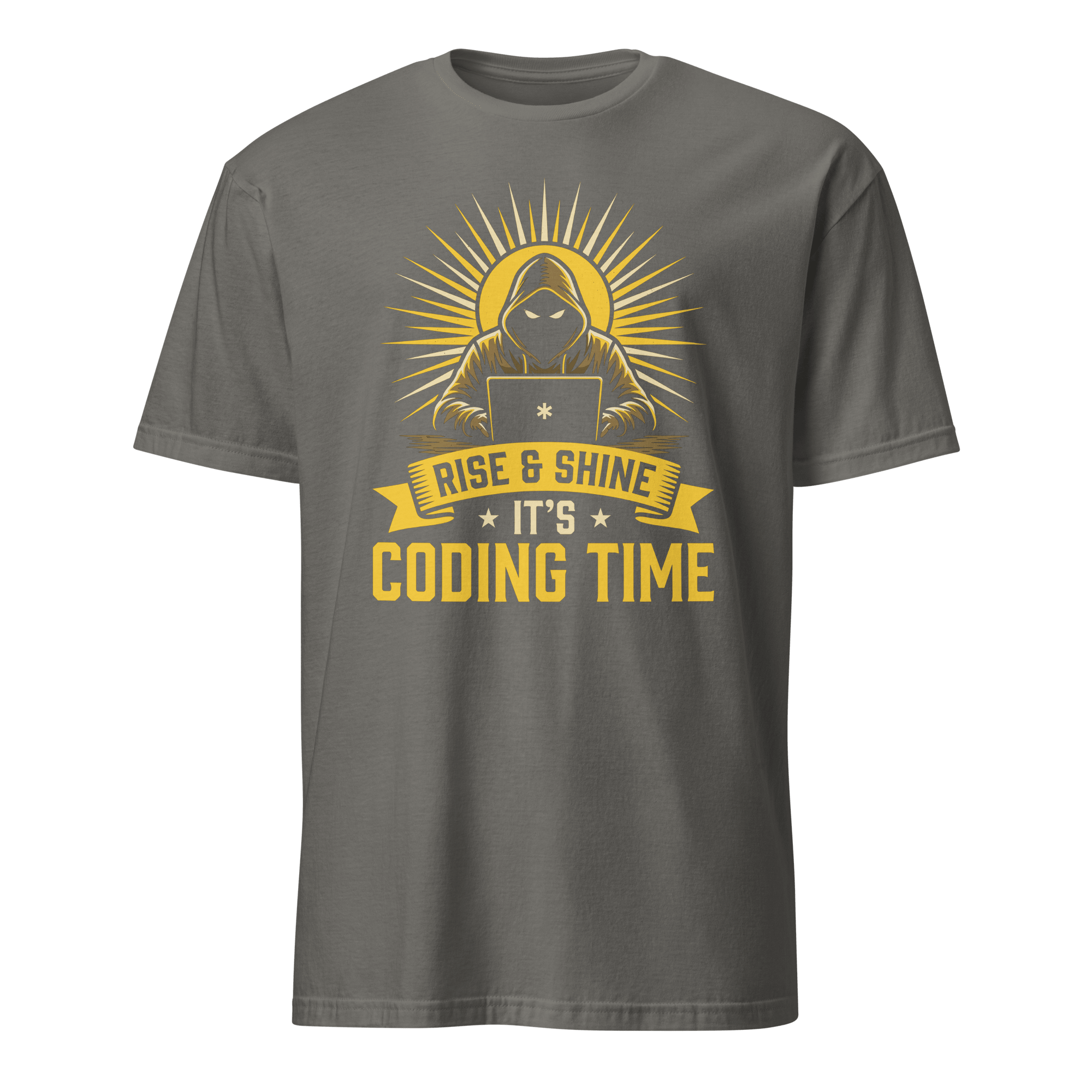 It's Coding Time cartoon code full - search rise and shine its coding time - Developer T-shirt - techmerch.io
