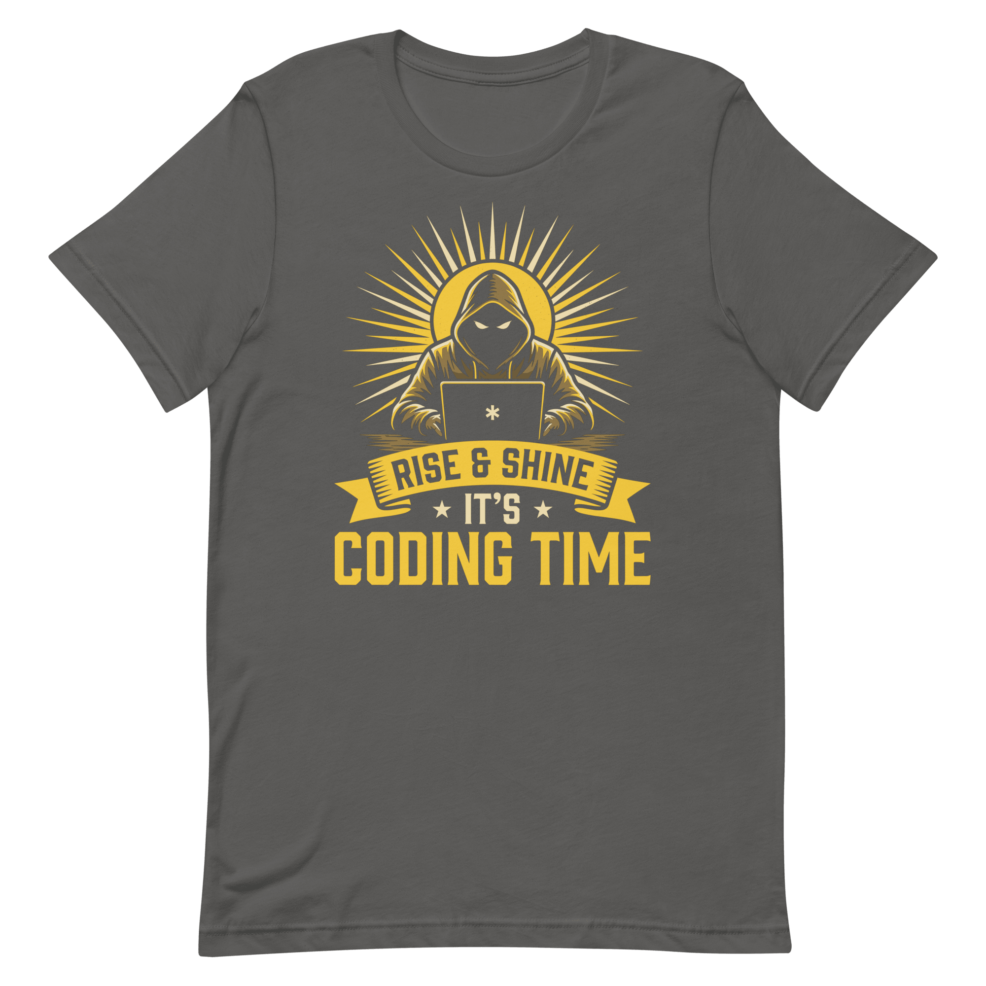 It's Coding Time cartoon code full - search rise and shine its coding time - Developer T-shirt - techmerch.io