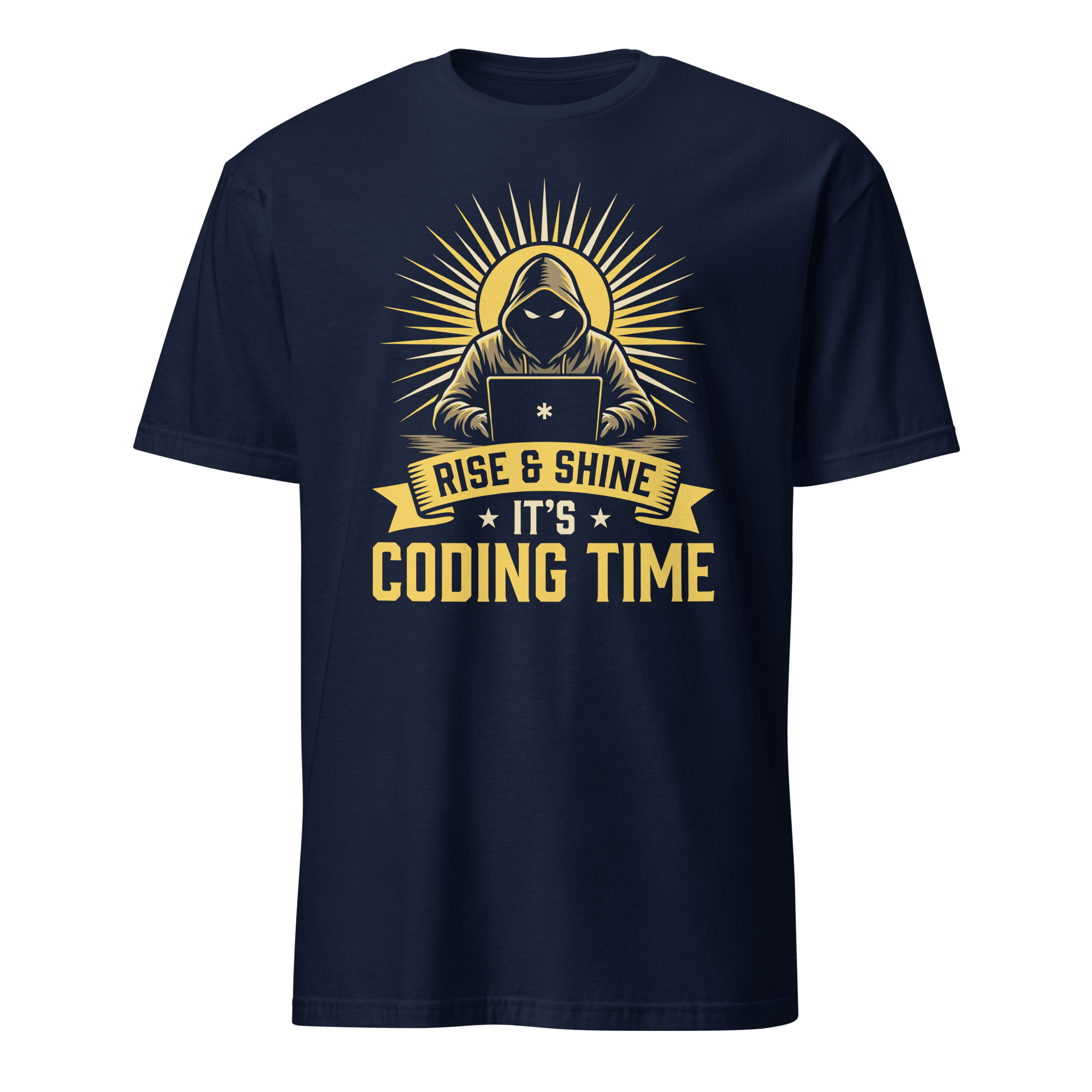 It's Coding Time cartoon code full - search rise and shine its coding time - Developer T-shirt - techmerch.io