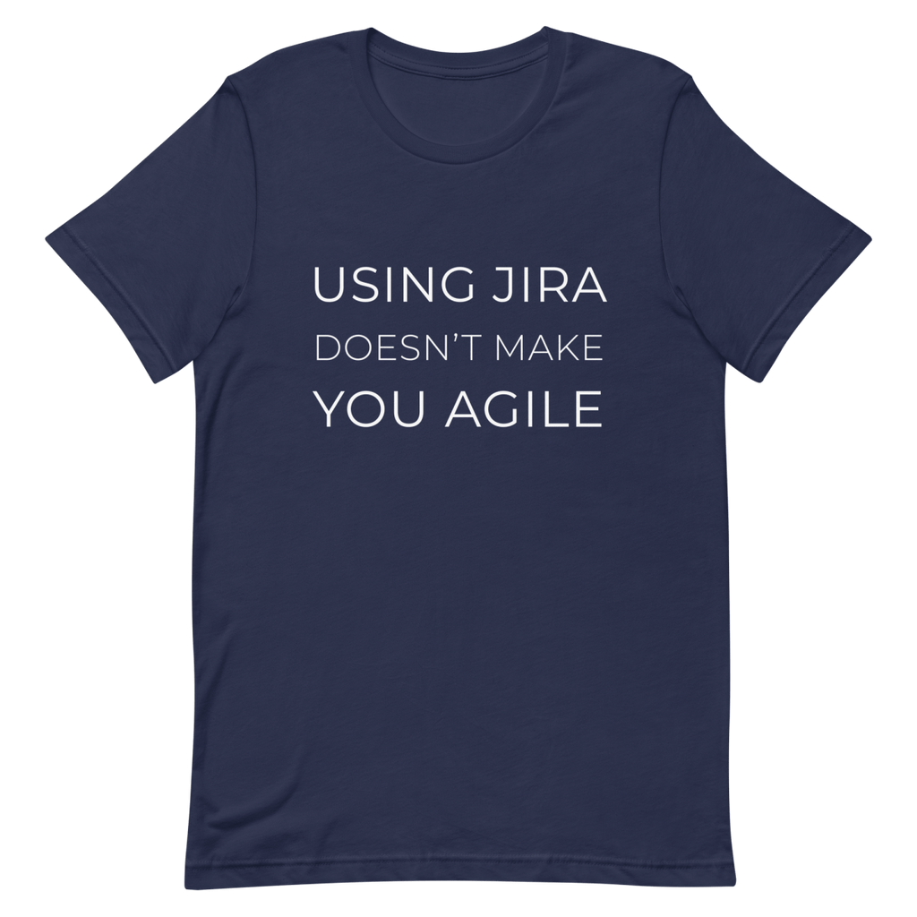 Jira ≠ Agile agile clever devops - Developer T-shirt - techmerch.io