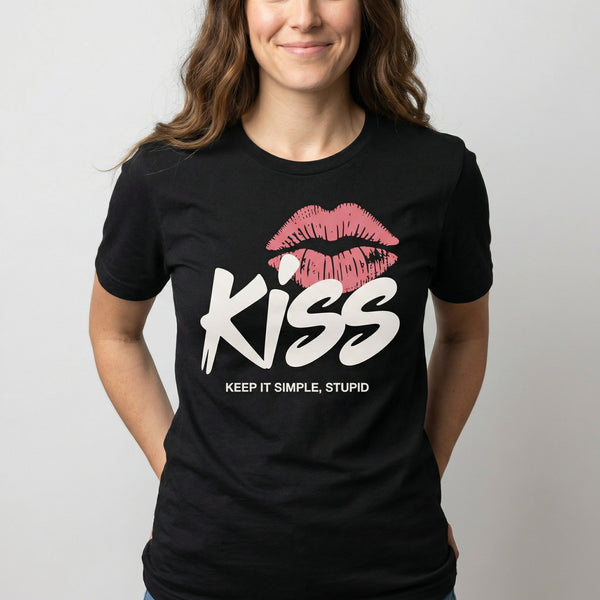 KISS Keep It Simple architecture full - search kiss keep it simple stupid minimalist - Developer T-shirt - techmerch.io