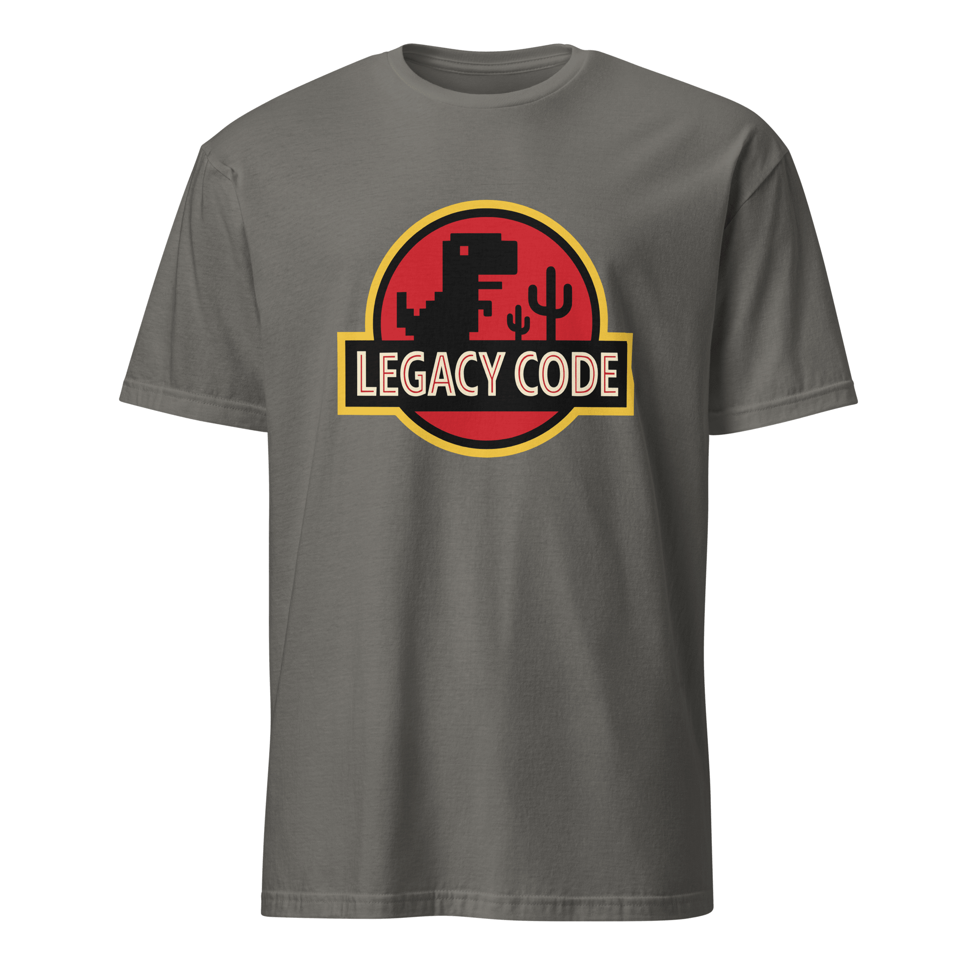Legacy Code Dinosaur cartoon code full-search legacy code dinosaur - Developer T-shirt - techmerch.io