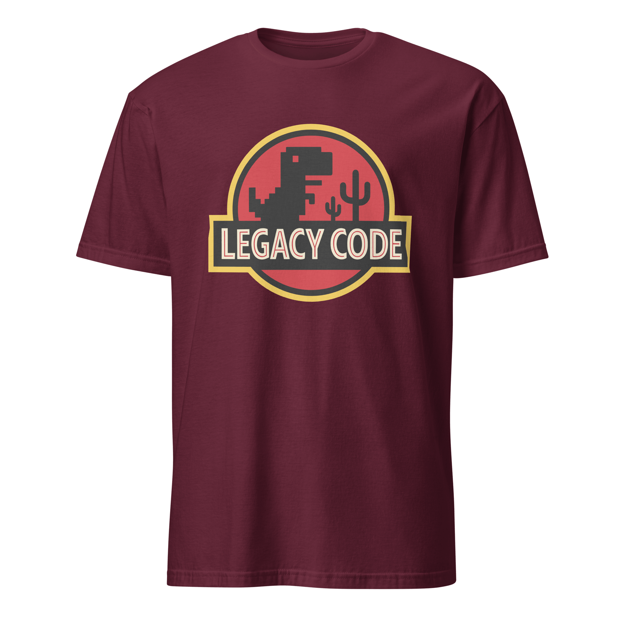 Legacy Code Dinosaur cartoon code full - search legacy code dinosaur - Developer T-shirt - techmerch.io