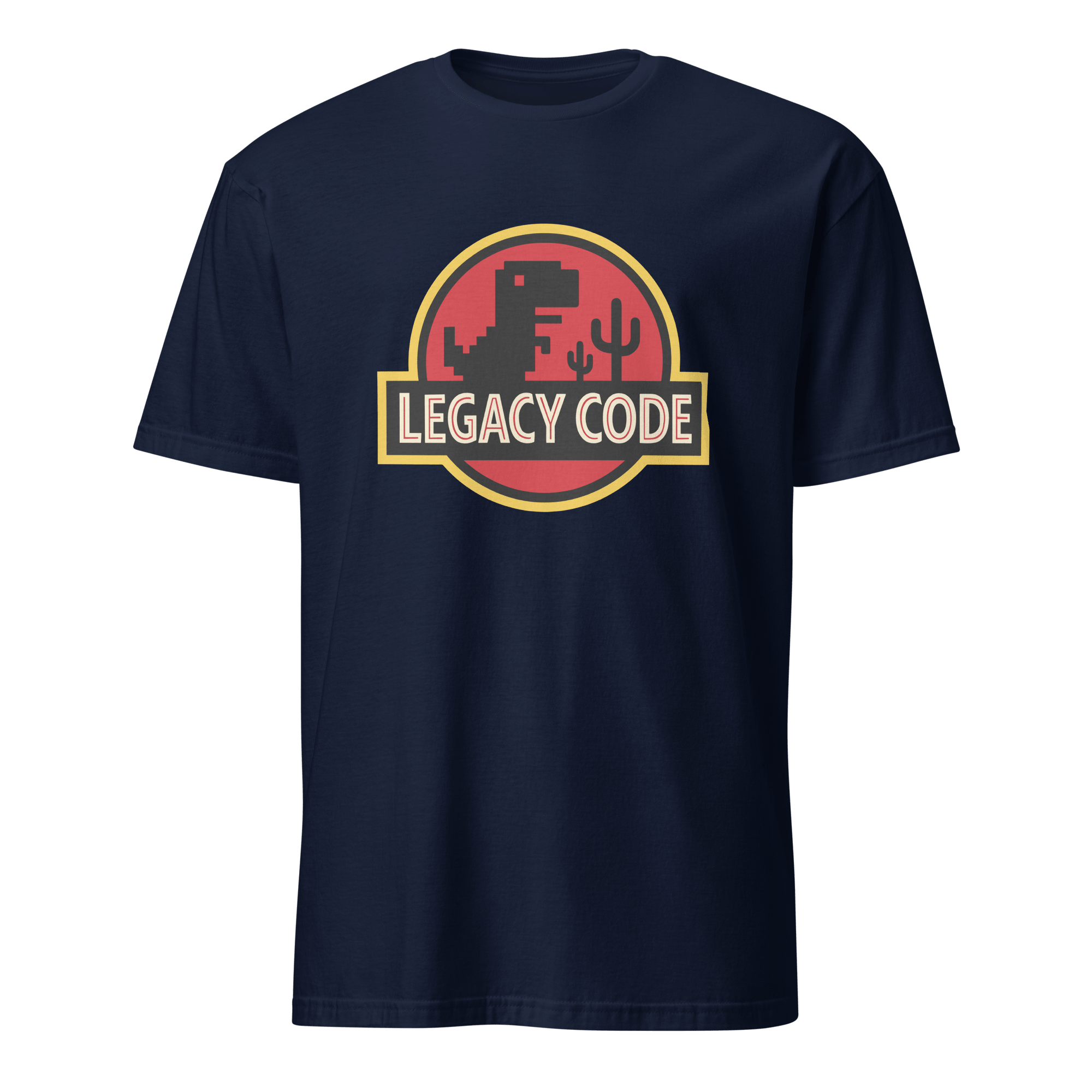 Legacy Code Dinosaur cartoon code full-search legacy code dinosaur - Developer T-shirt - techmerch.io
